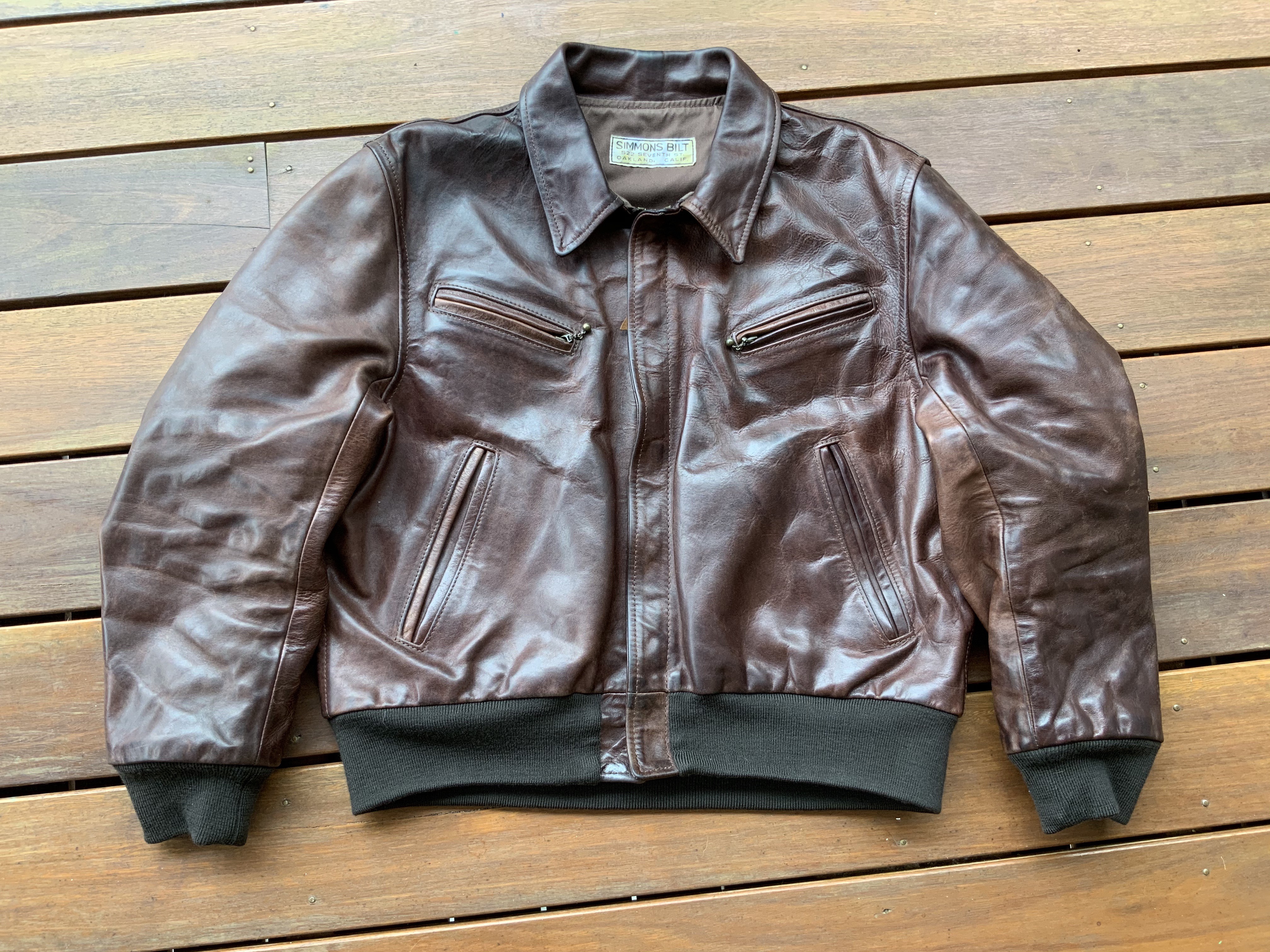 FS: Simmons Bilt Goodwin Horsehide Leather Jacket | The Fedora Lounge