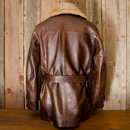 Shawl collar online leather jacket