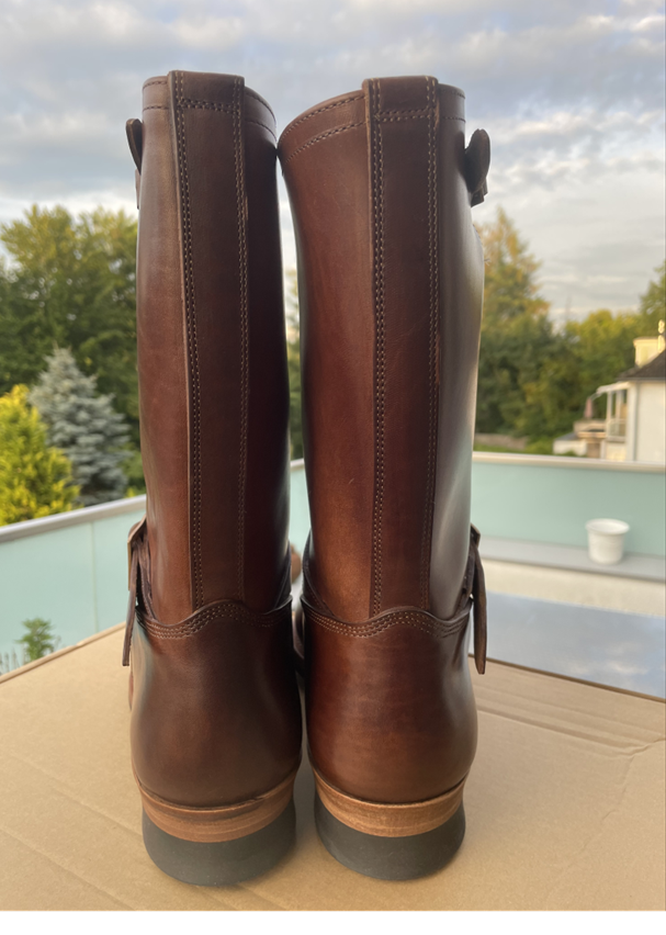 FS: New Motor Dress Engineer Boots Antique brown Italian