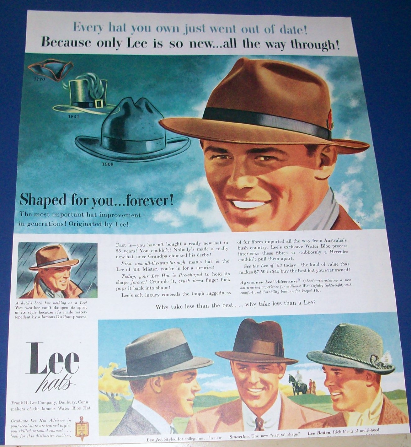 1953 Lee Hat advertisement.JPG