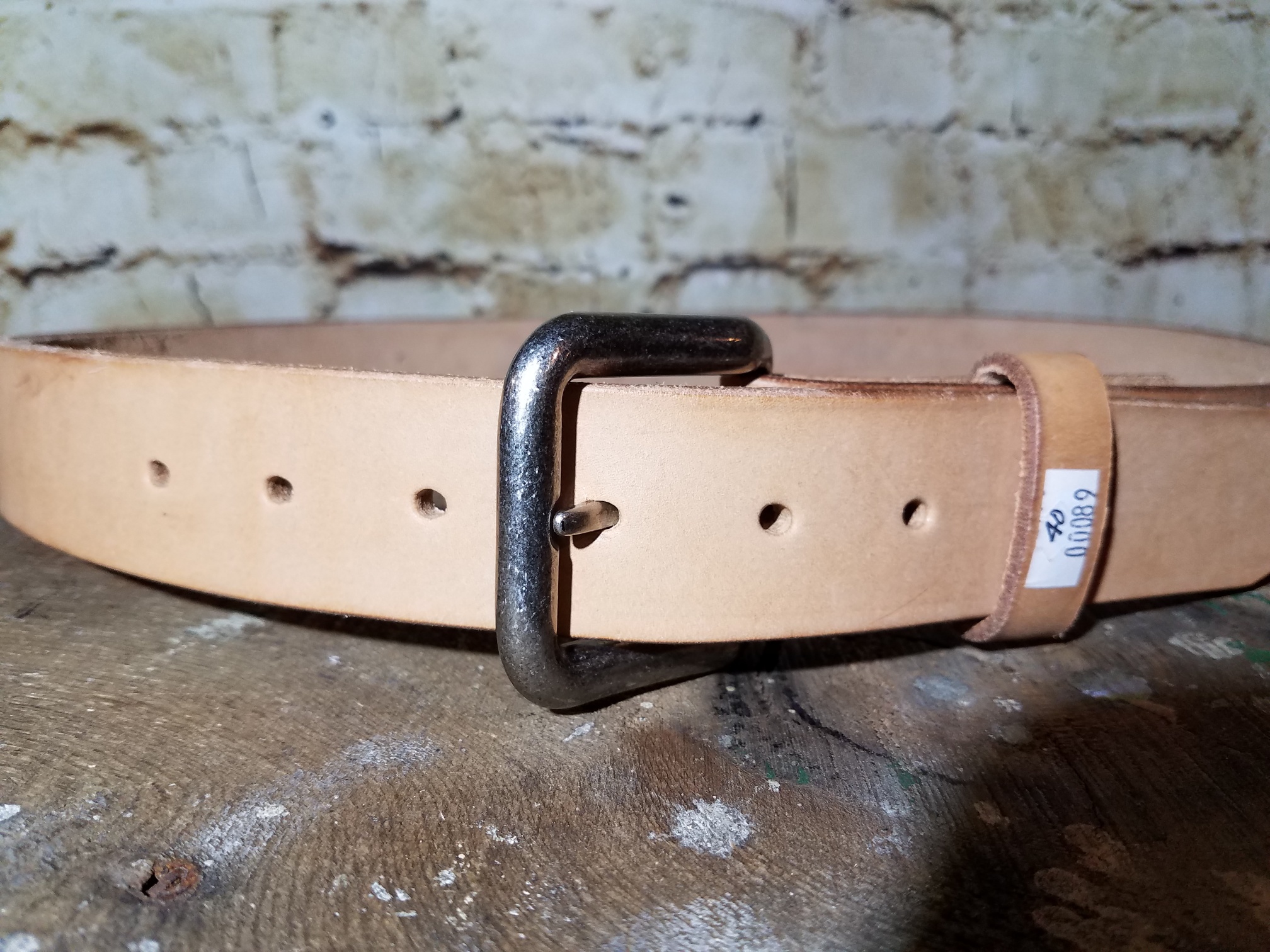 RAW/NATURAL LEATHER HEAVY DUTY LEATHER BELT: SIZES 38-44: US MADE | The ...
