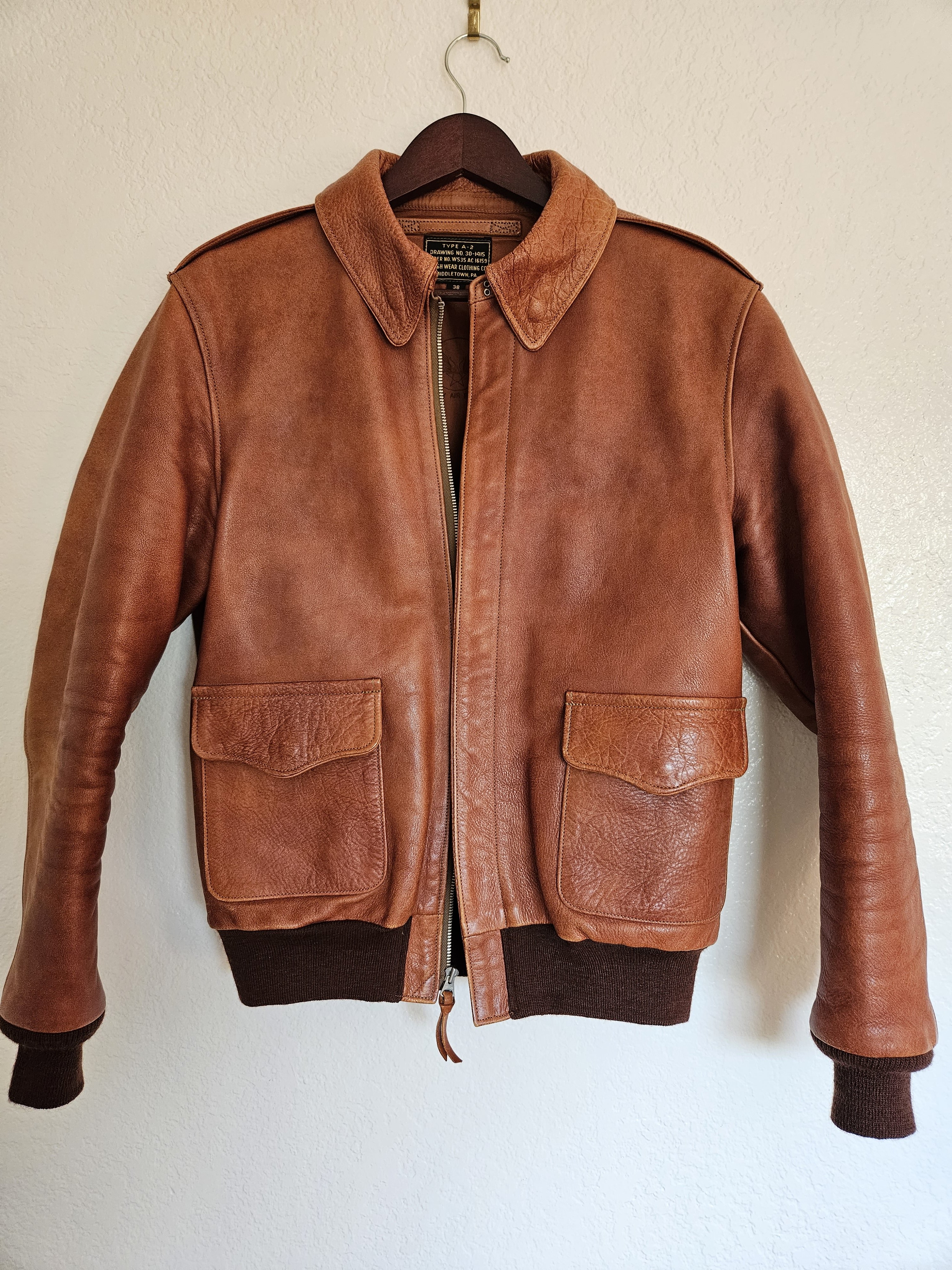 Rainbow Country A2 Horsehide Rough Wear Pattern - 38 | The Fedora