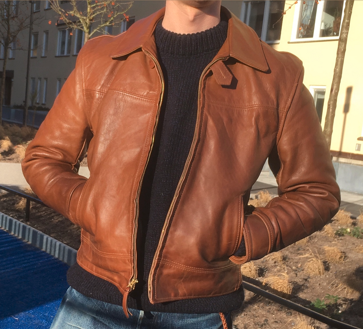 Horween deals leather jacket