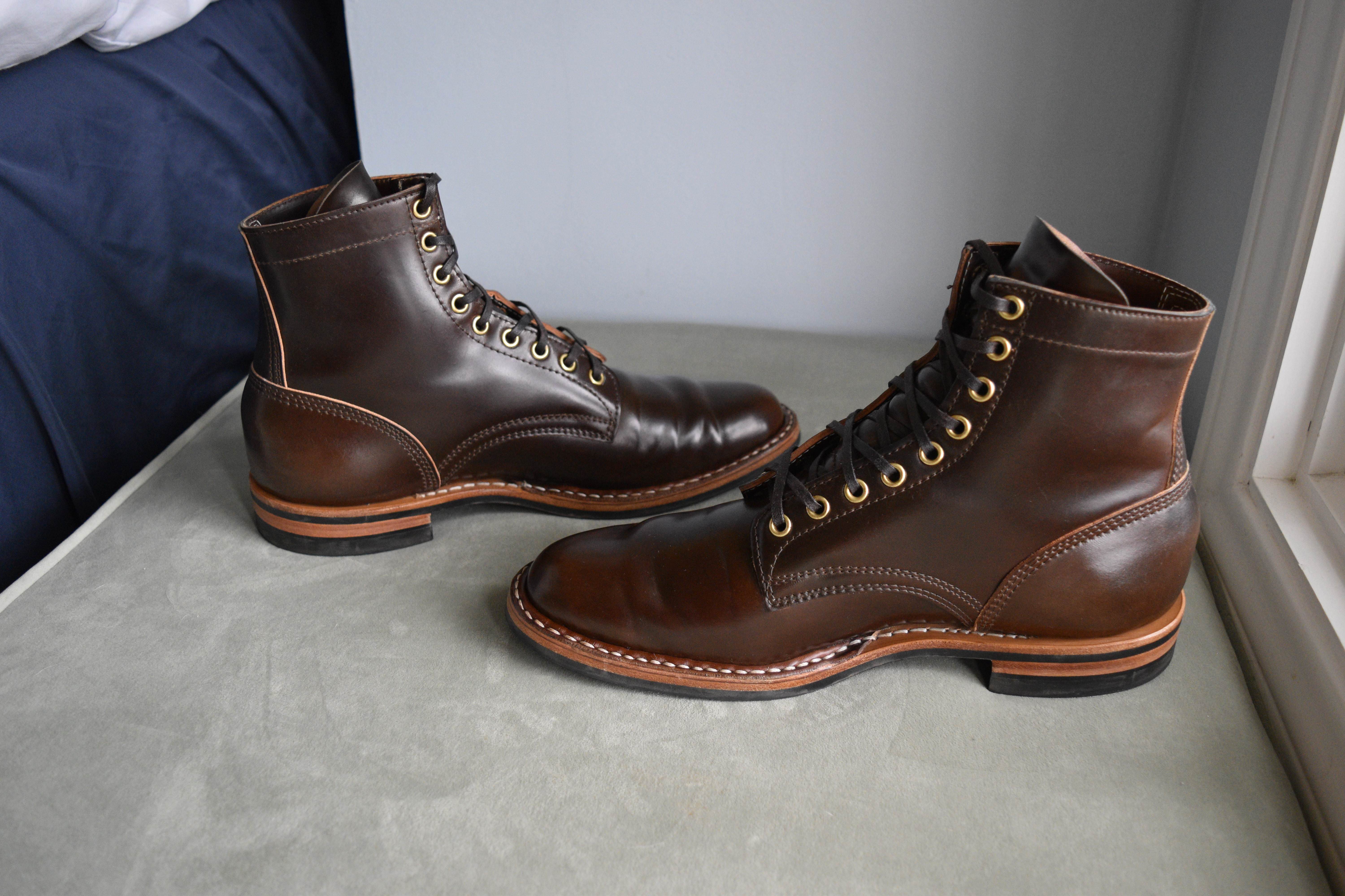 REDUCED White's MP Service Boot - Horween Dark Cognac Shell Cordovan 9D ...