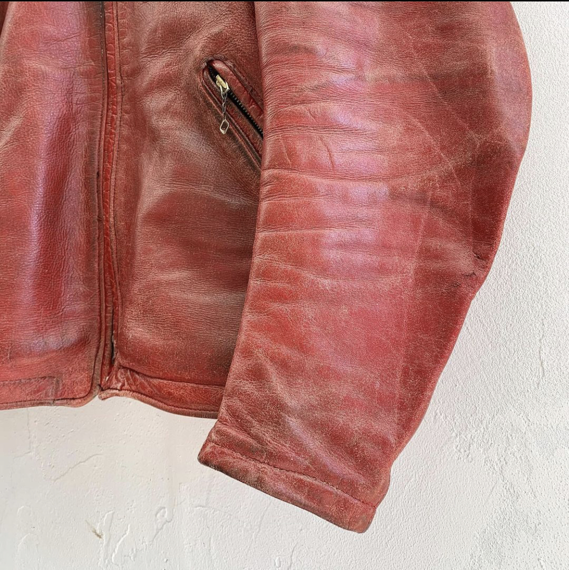古 42 Lewis Leathers Phantom NAVY 70s 最新の激安 レザージャケット