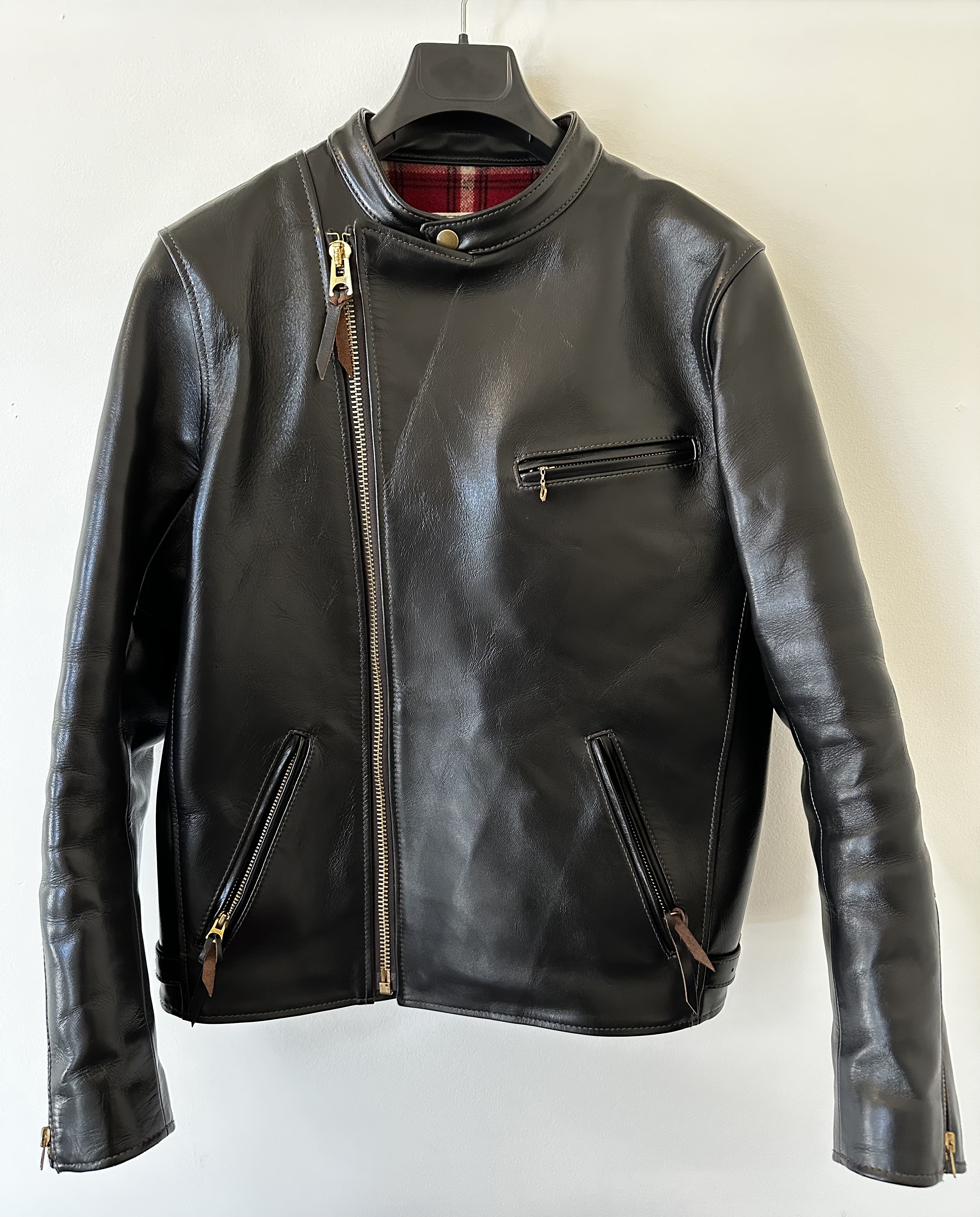 Y2 Leather: HR-01 Vintage Horse Single Rider Jacket - Size 40