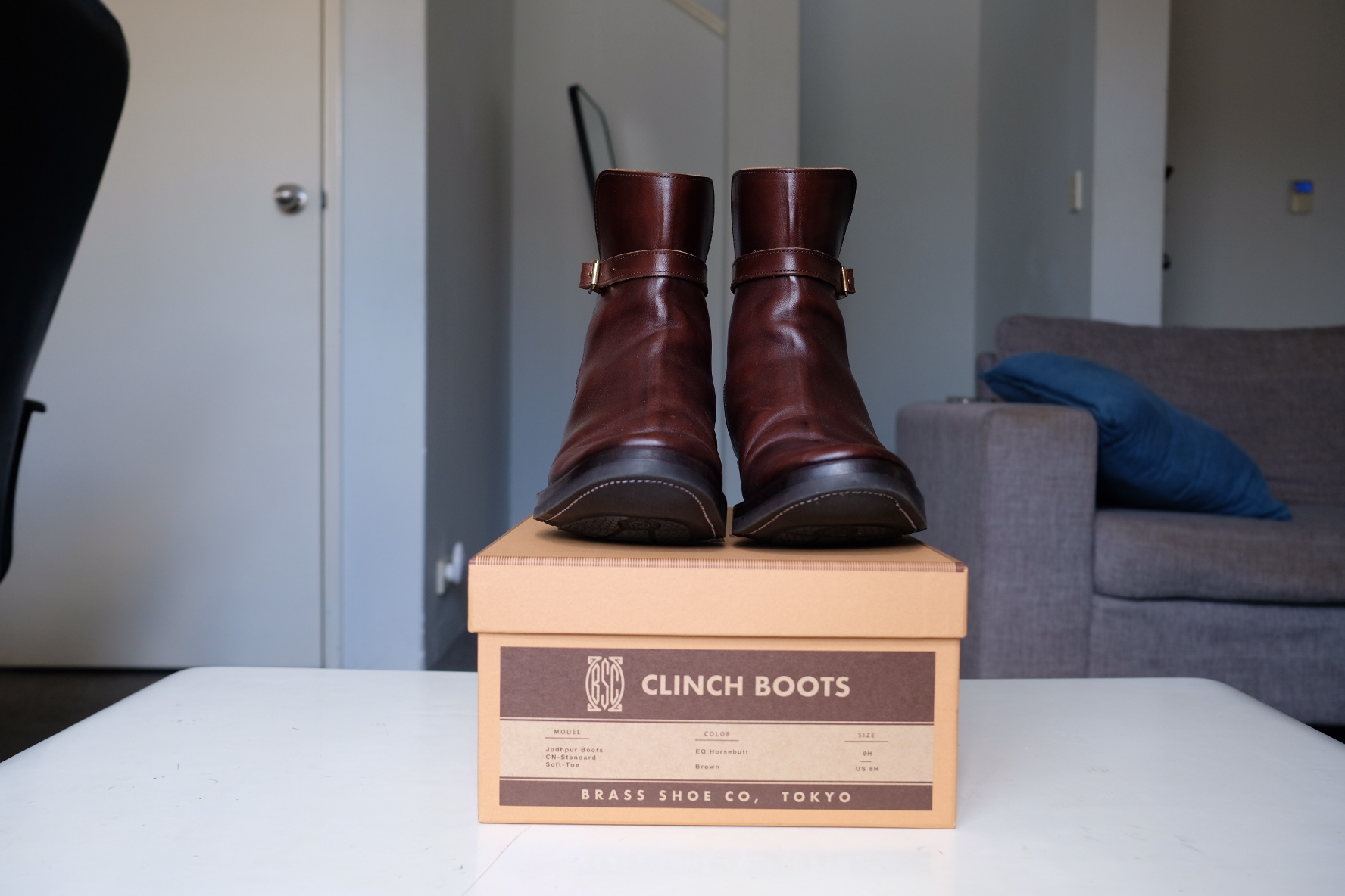 For Sale: CLINCH Jodhpur Boots – Horsebutt – Overdye Brown (Size