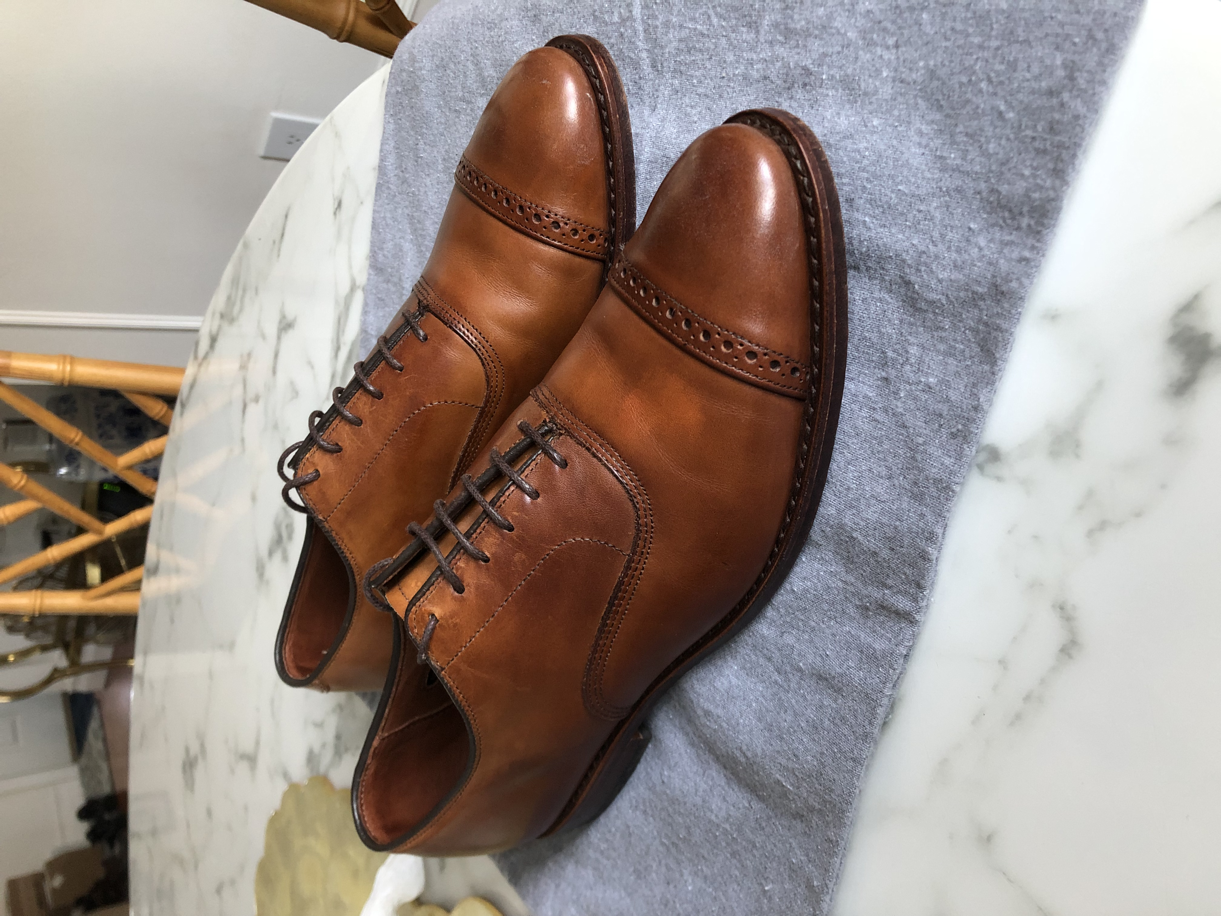 Allen Edmonds Fifth Avenue shoes 10D in walnut The Fedora Lounge