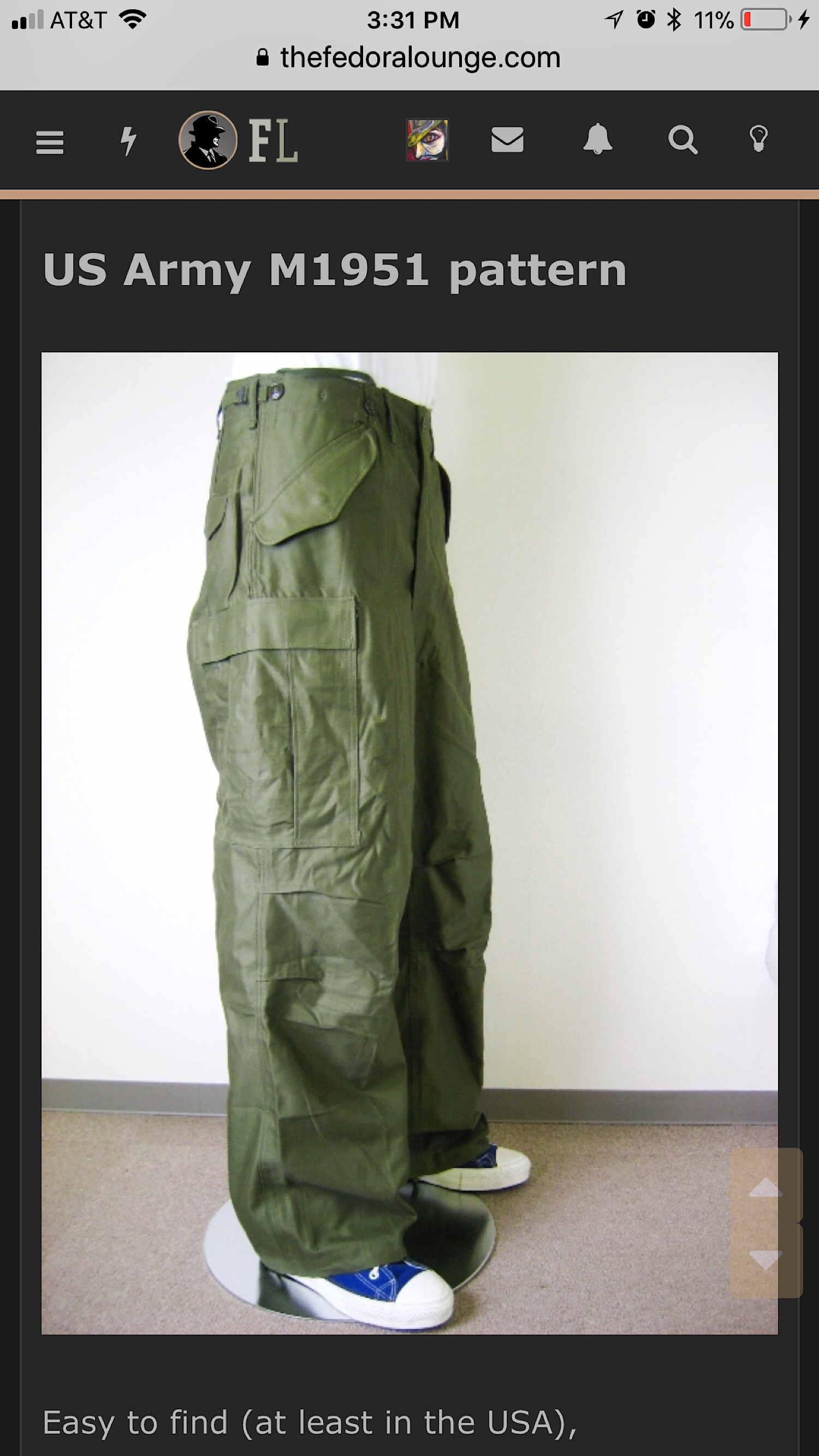Military style pants | Page 2 | The Fedora Lounge