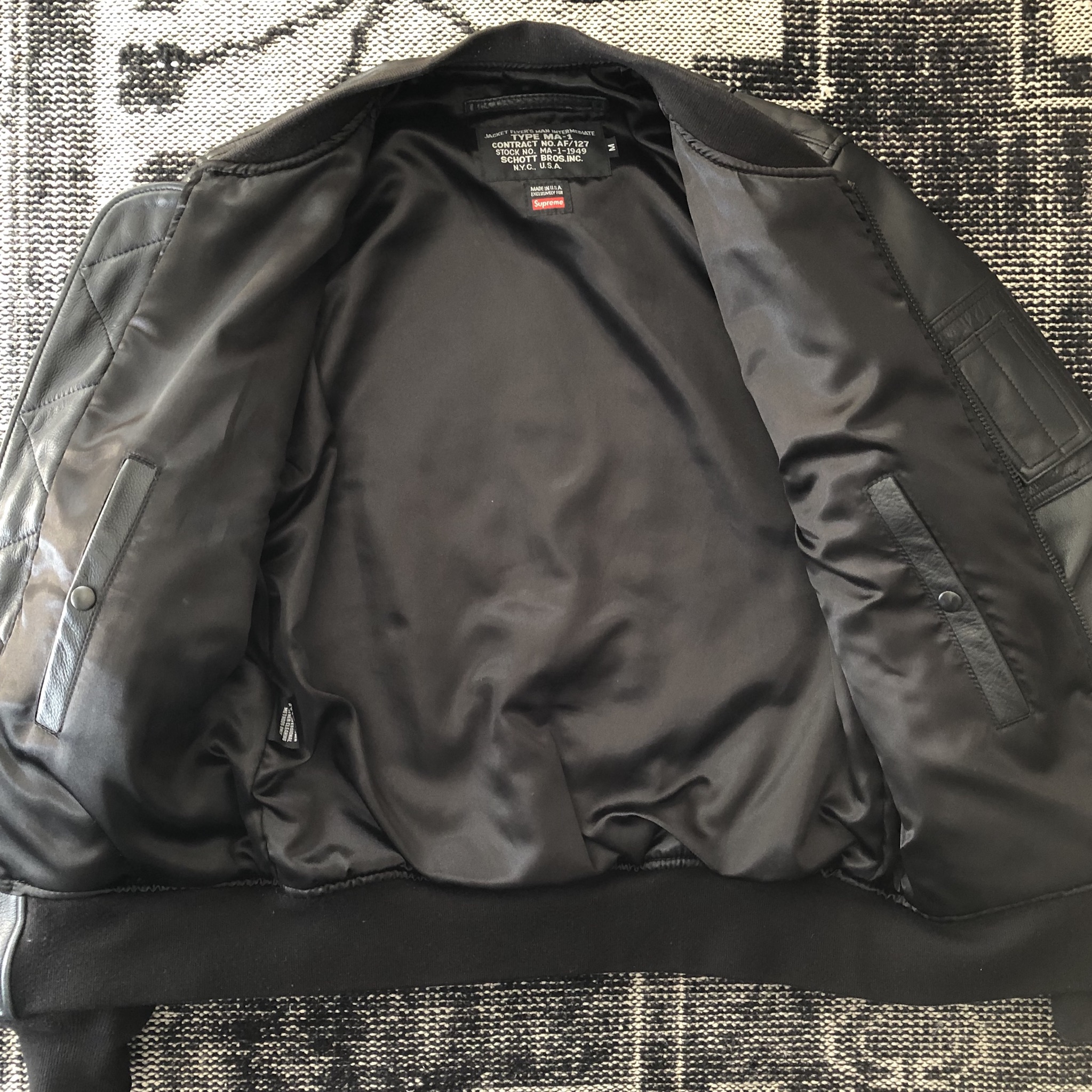 Schott x Supreme Collaboration MA-1 | The Fedora Lounge