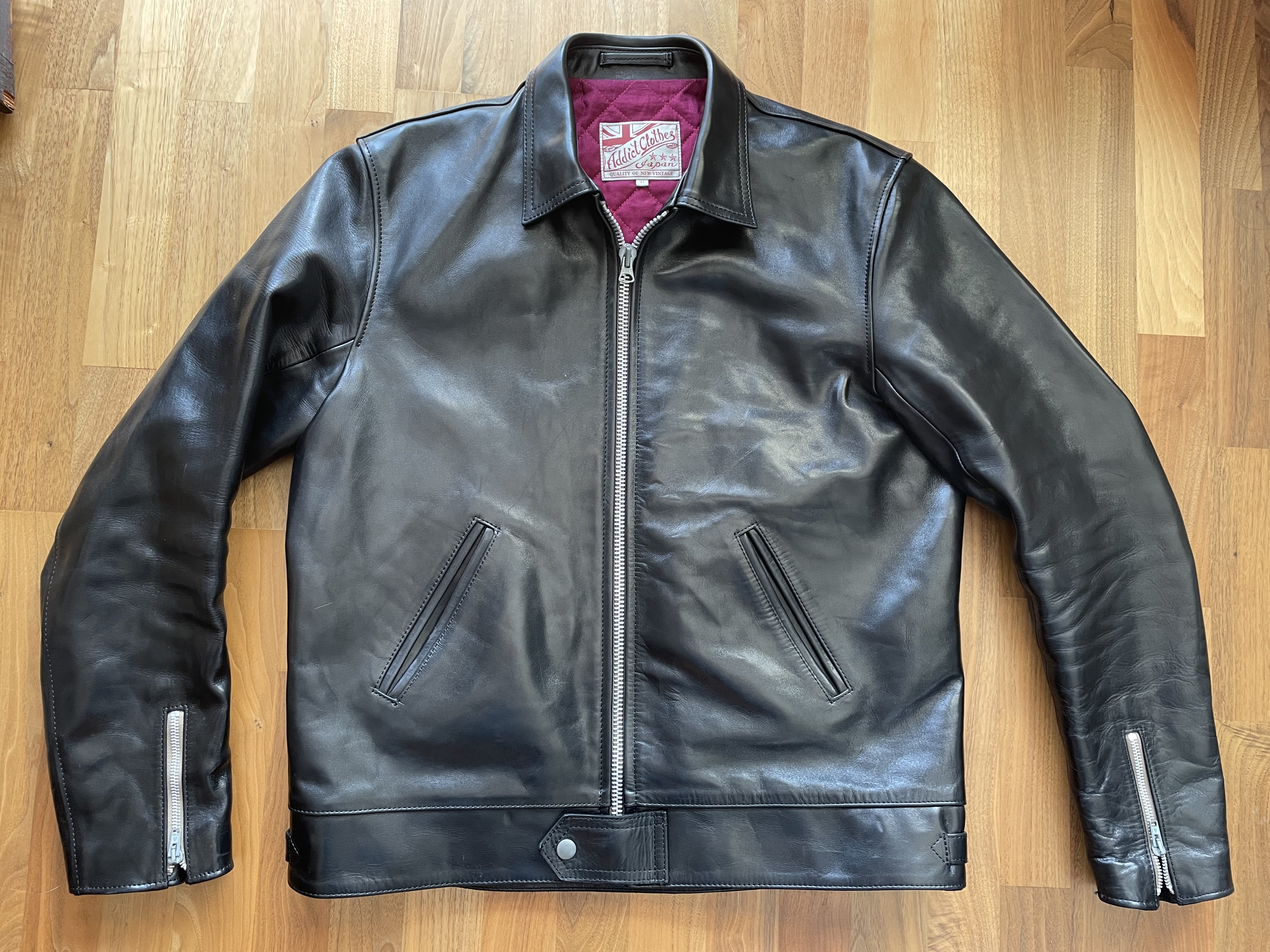 SOLD: Addict Clothes Japan AD-01 Horsehide Center Zip size 44