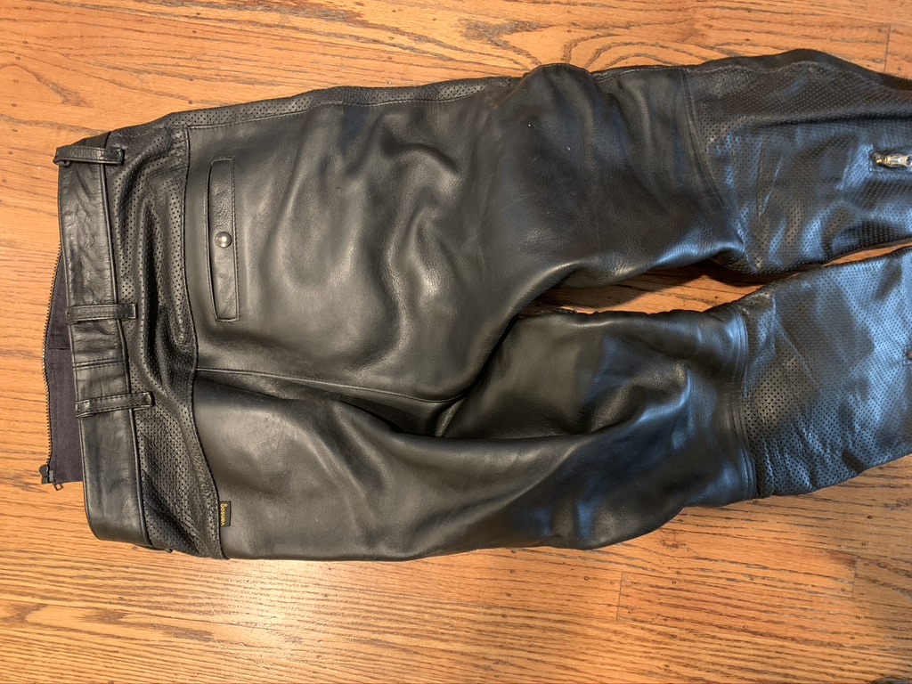 Vanson sport rider leather pants 34 / 36 solid and Vanson sport rider leather pants 34 / 36 solid and
