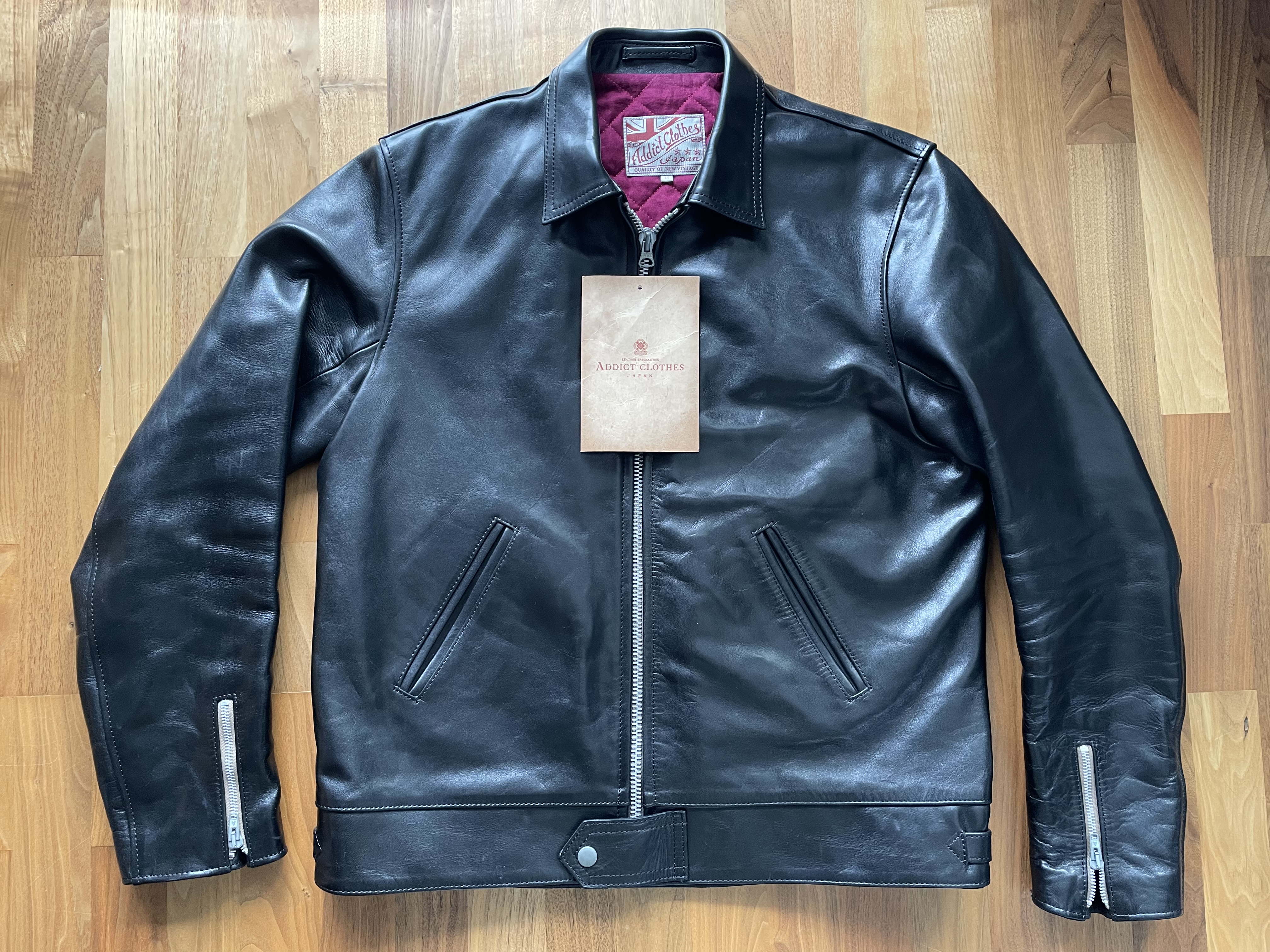 SOLD: Addict Clothes Japan AD-01 Horsehide Center Zip size 44
