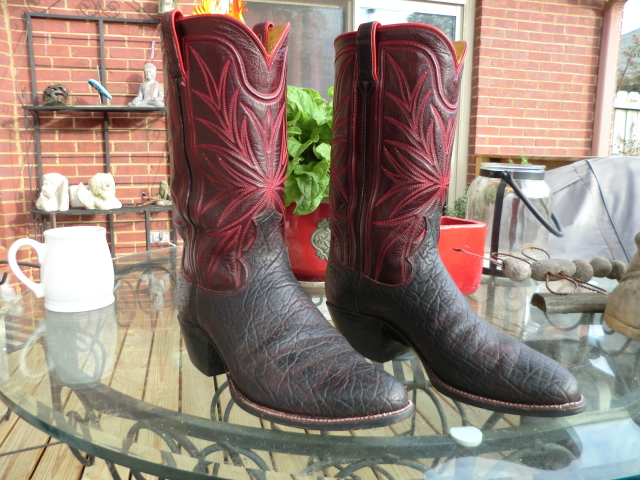 Lucchese kangaroo deals boots