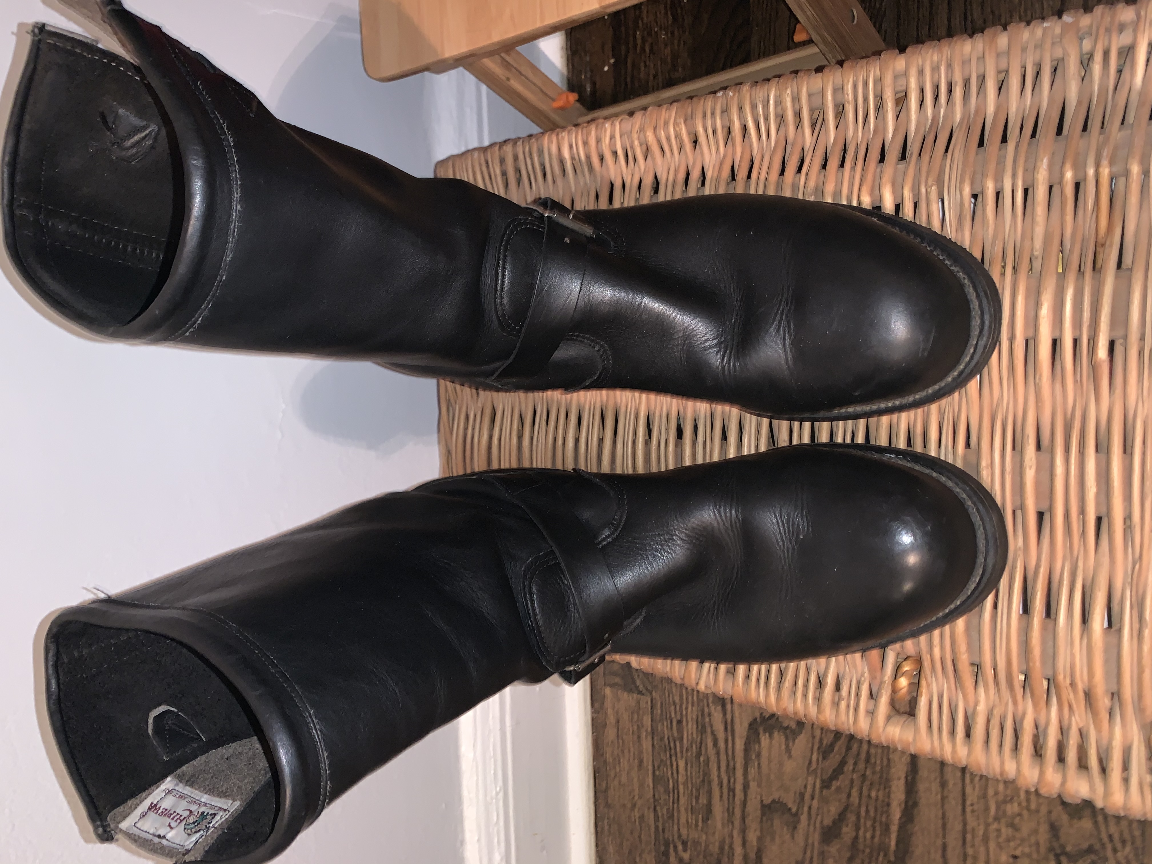 FS Chippewa Boots 99.99. Men s USA Made 27863 Black 11 Inch Engineer Steel Toe Work Boots size 12D The Fedora Lounge