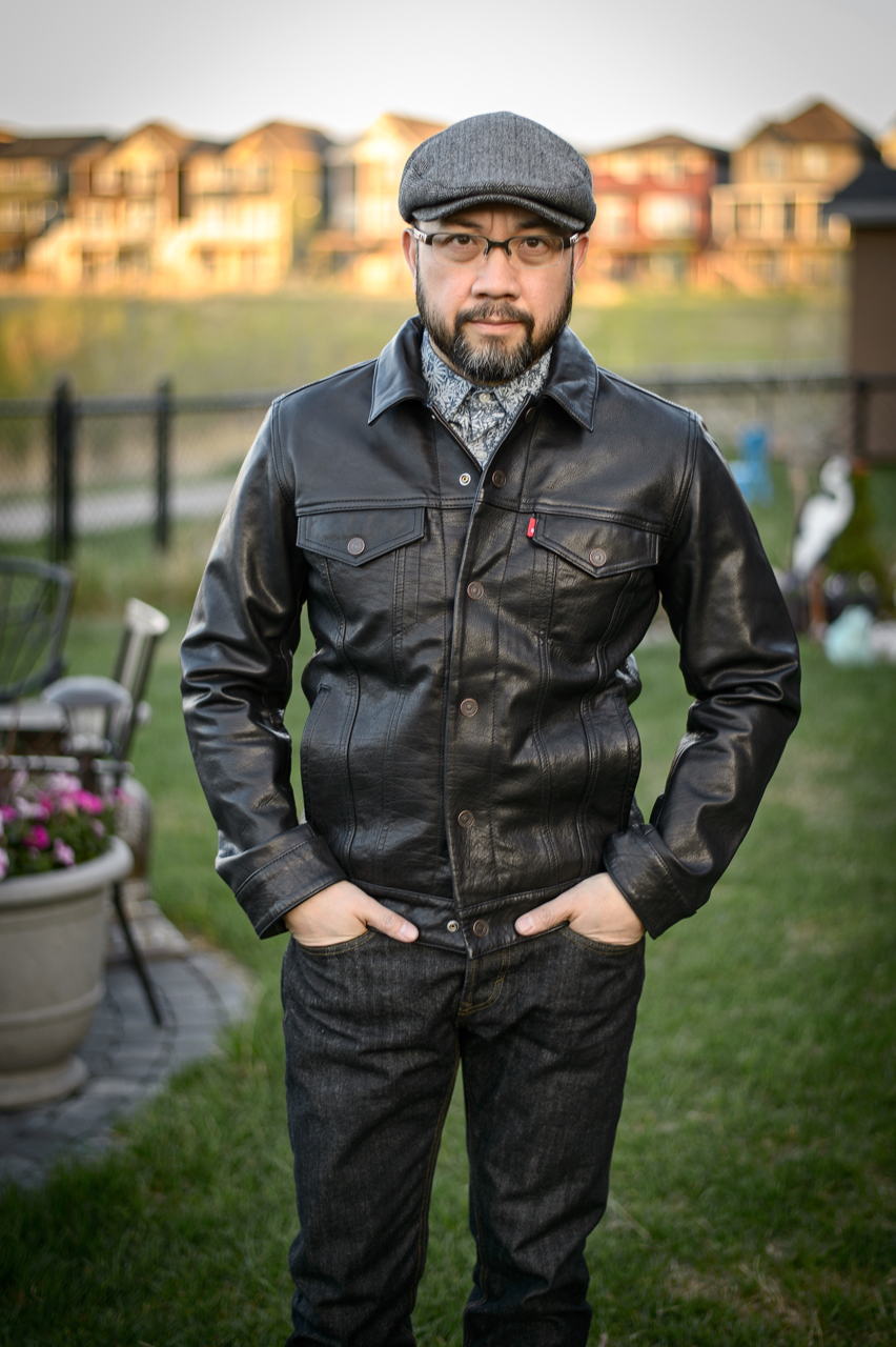 Levi's Trucker Jacket in Buffalo Leather | The Fedora Lounge