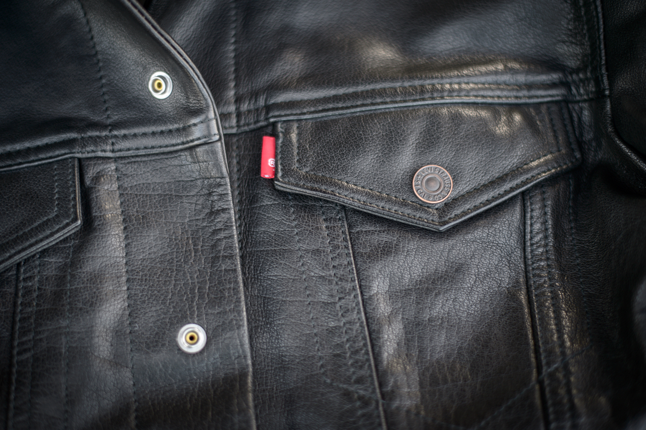 Levi's Buffalo Leather Trucker | vlr.eng.br