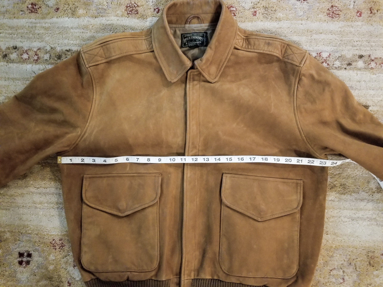 Polo Ralph Lauren A2 Flight Jacket in L/XL in Natural Leather | The ...