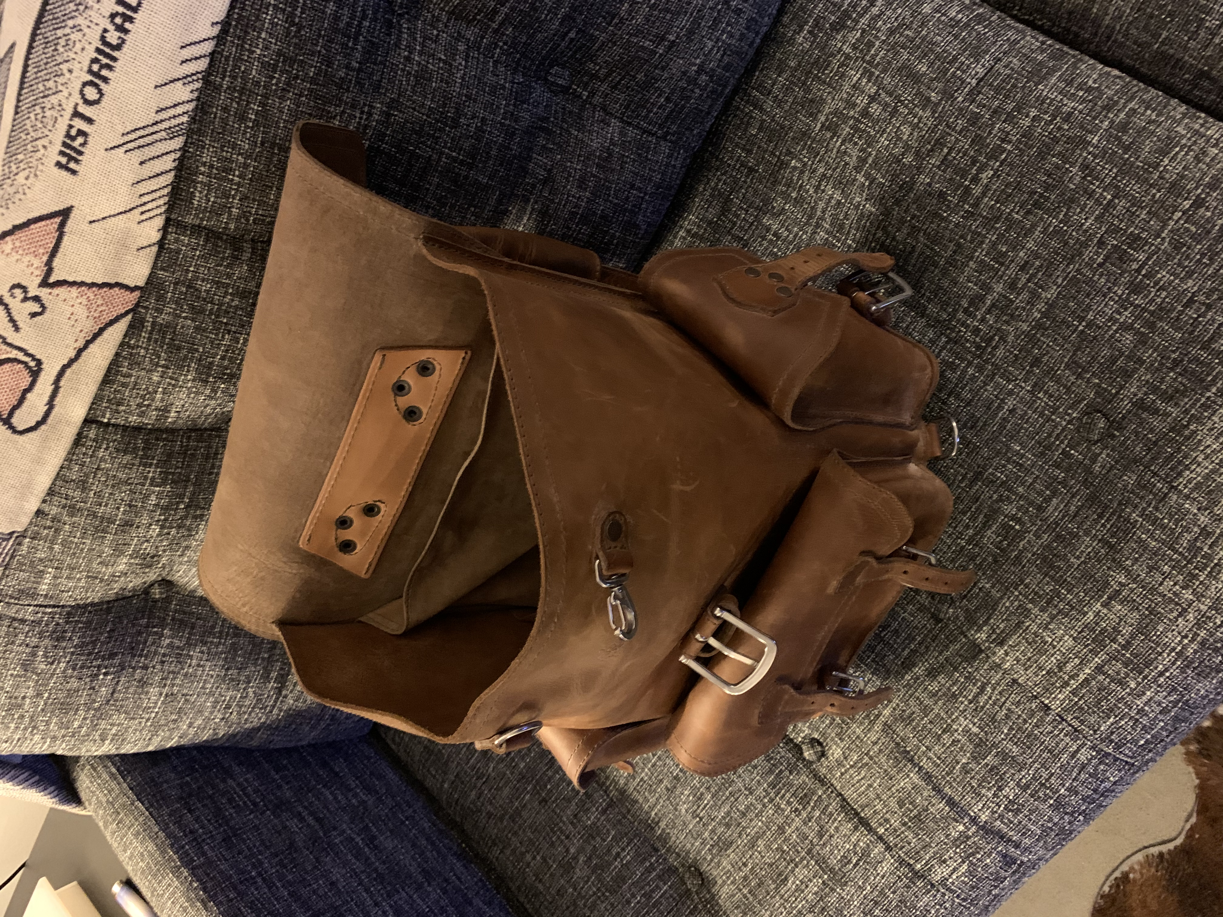 Saddleback leather front top pocket backpack
