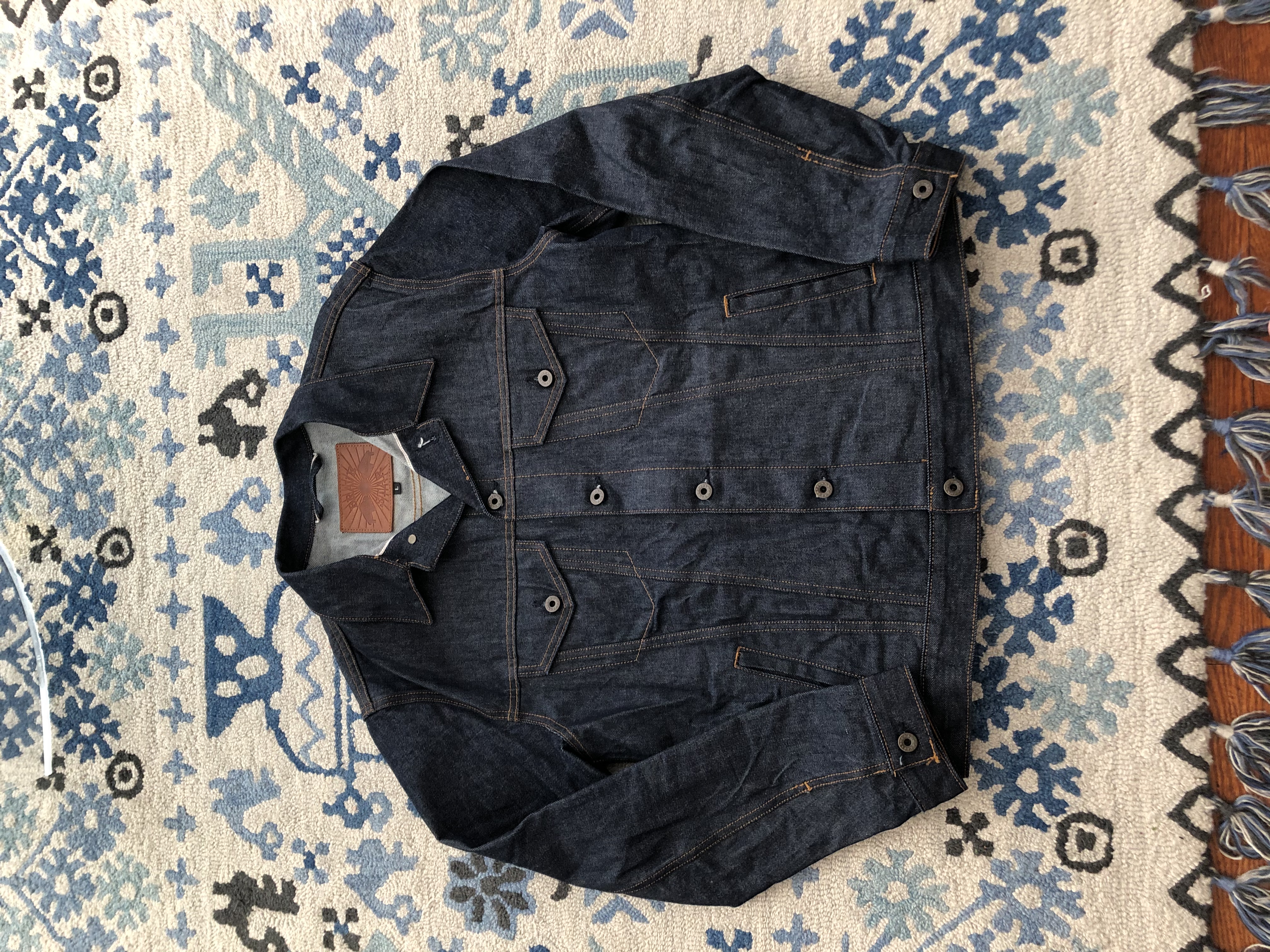 SOLD Brave Star Selvage Ironside Trucker Jacket 14.5oz 'Homespun' Cone  Mills LARGE