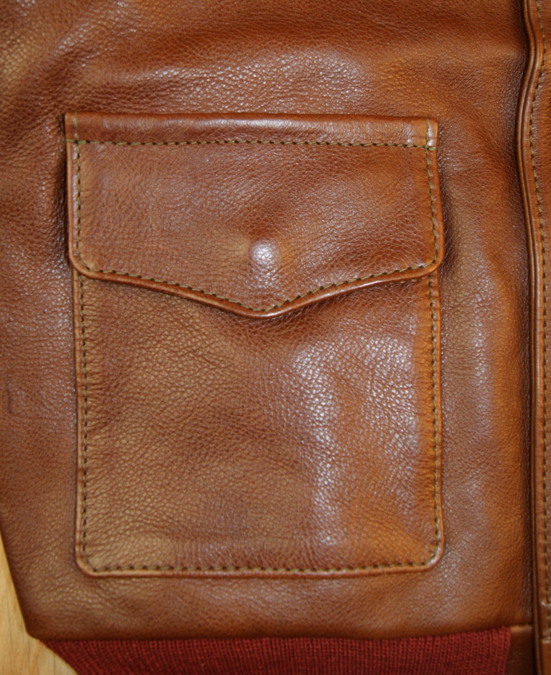Aero 15142 A-2 Russet Vicenza Horsehide UD4 patch pocket.jpg