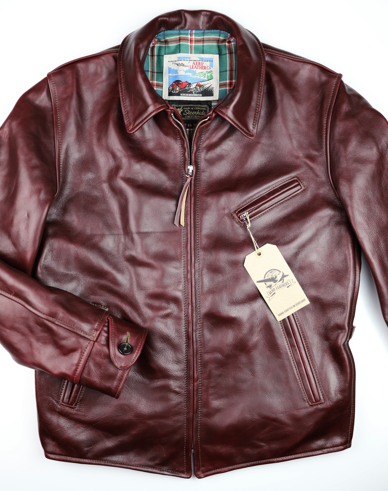 Aero 1930s Half Belt Cordovan CXL Steerhide JW4 front.jpg