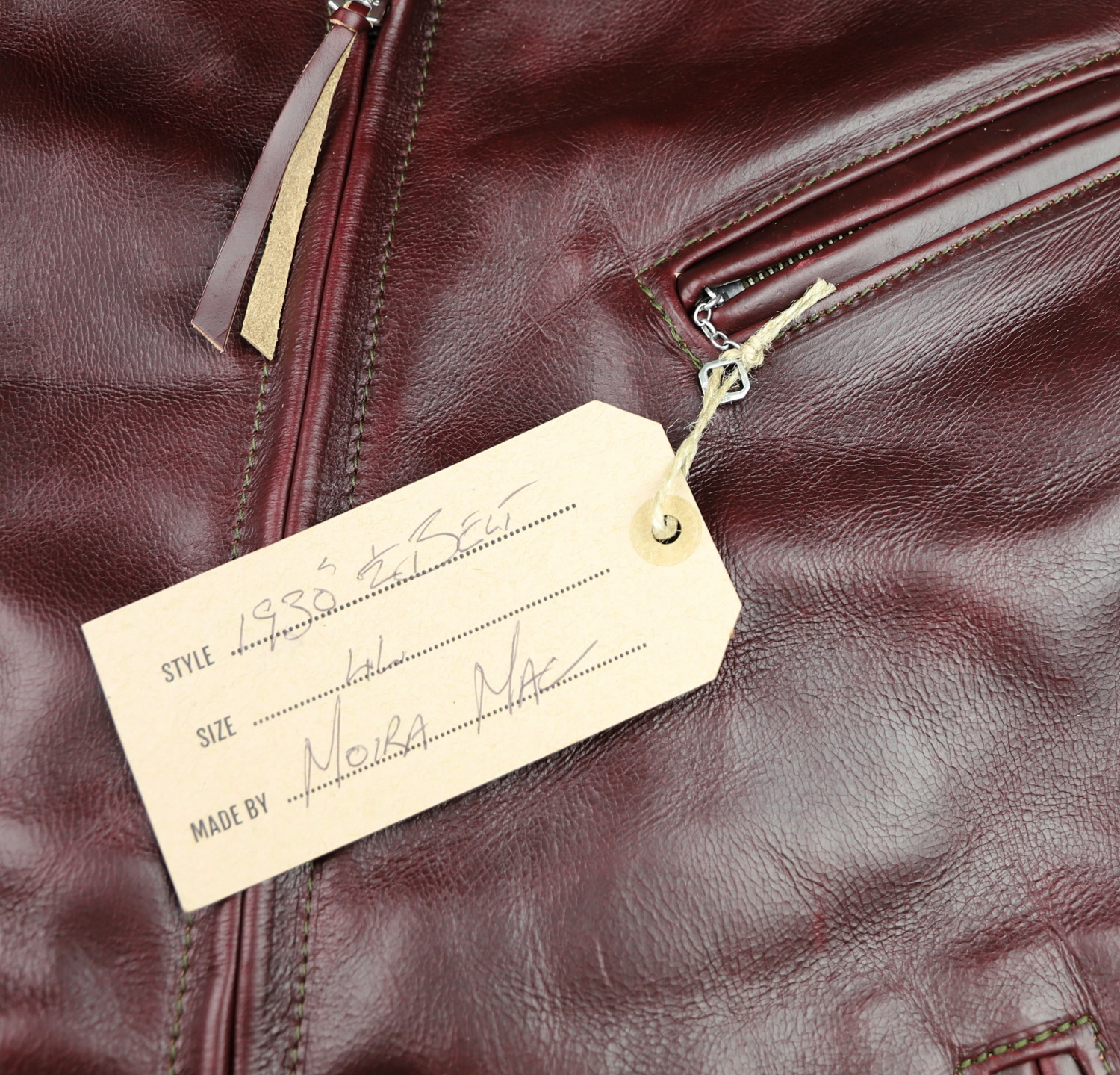 Aero 1930s Half Belt Cordovan CXL Steerhide JW4 name tag.jpg