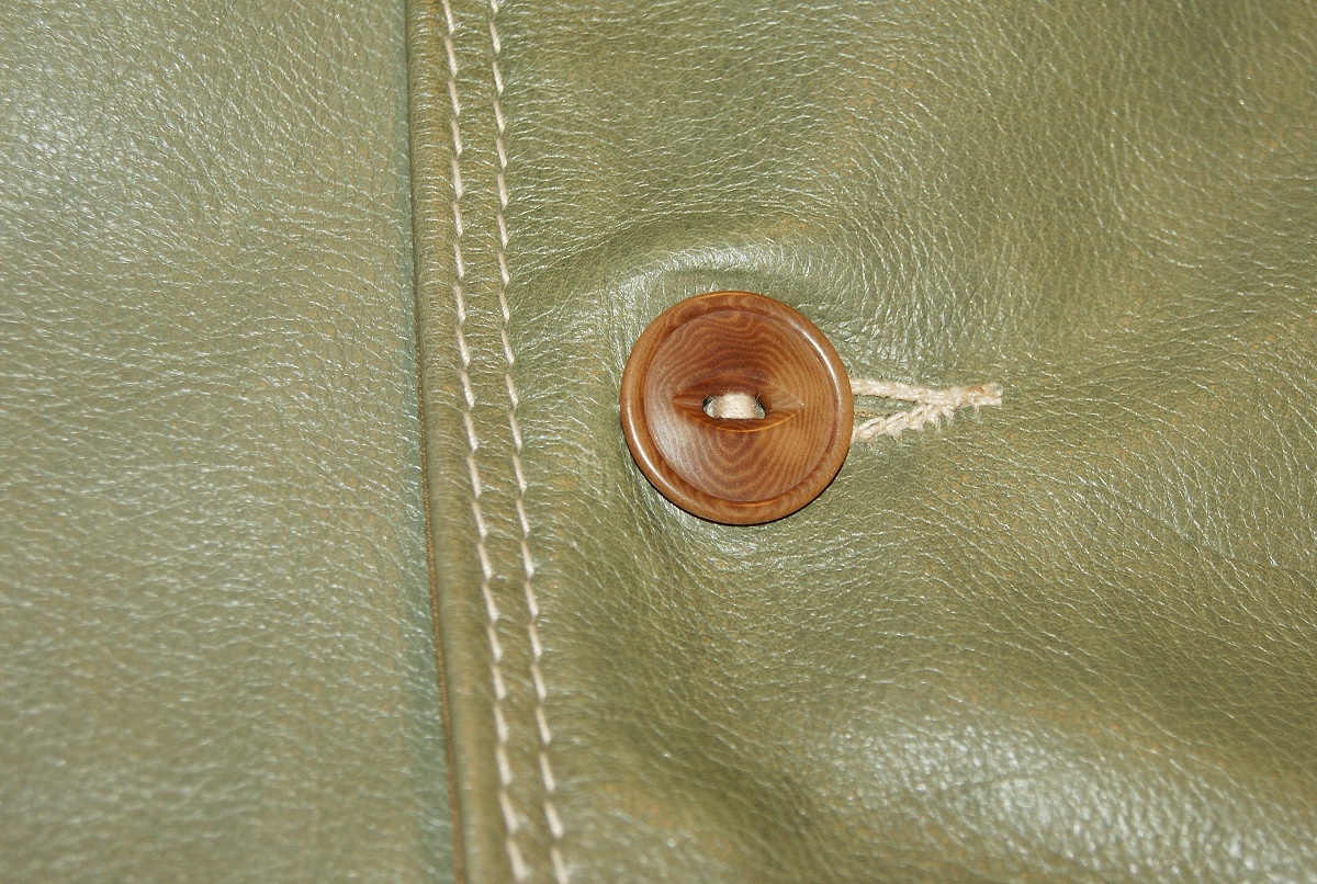 Aero A-1 Olive Vicenza Horsehide button.jpg