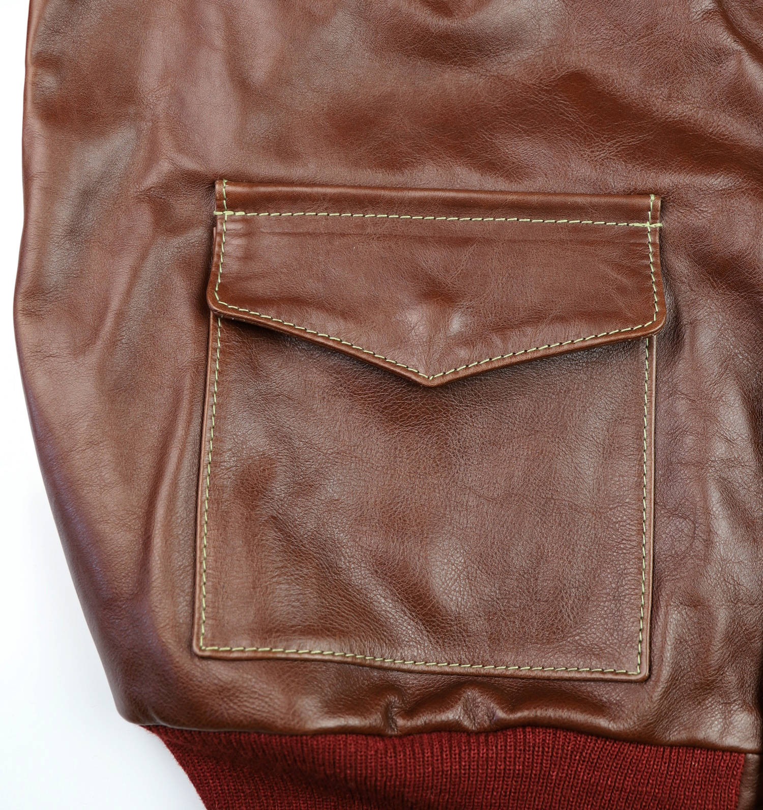 Aero A-2 18775 Russet Vicenza Horsehide AY2 patch pocket.jpg