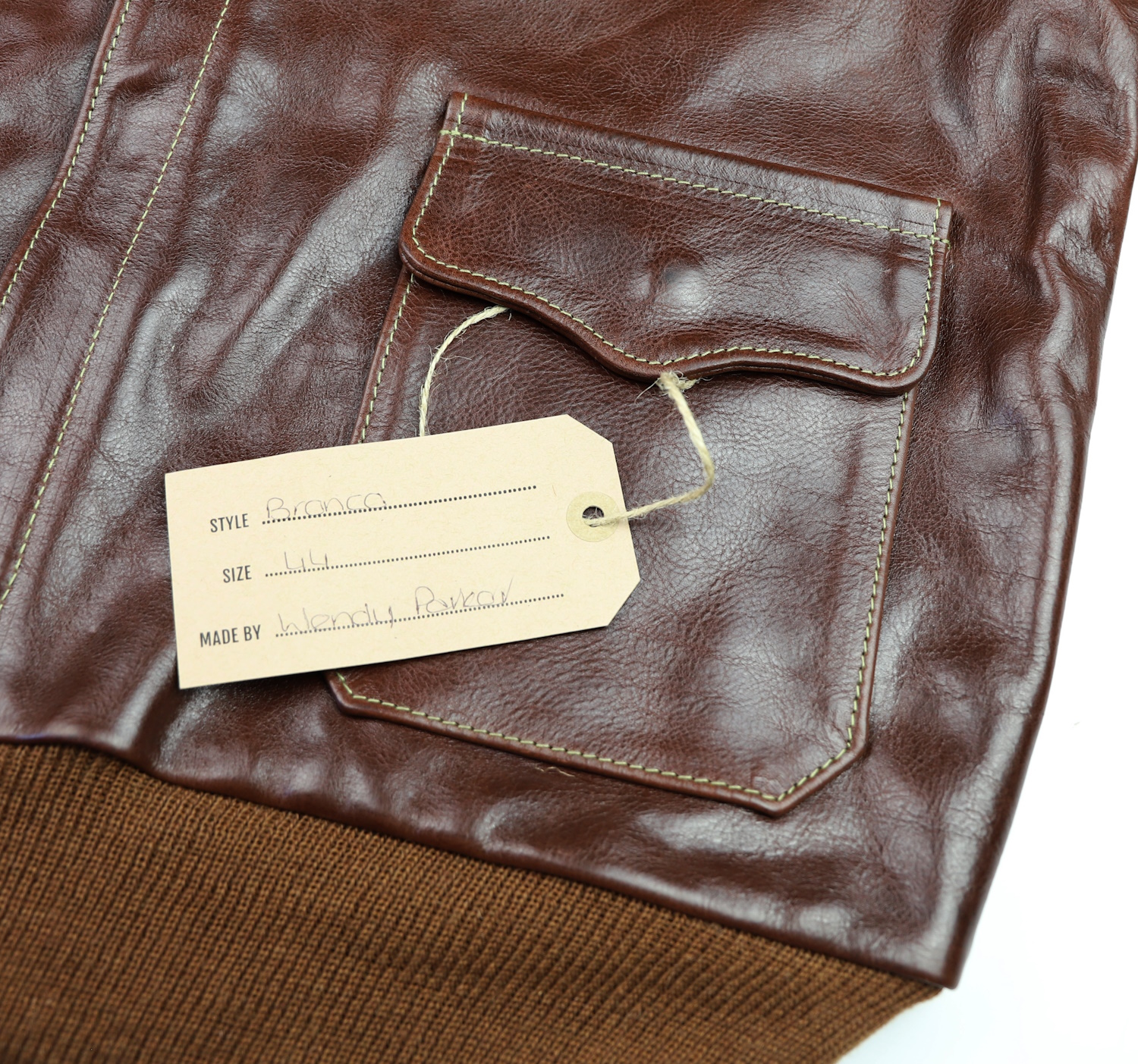 Aero A-2 Bronco Tobacco Badalassi GQ6 name tag.jpg