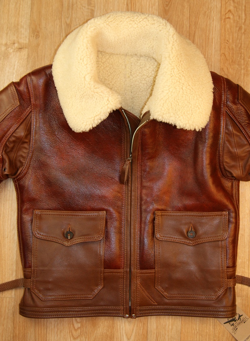 Aero ANJ-4 Redskin with Russet Vicenza Horsehide trim size 40 front.jpg