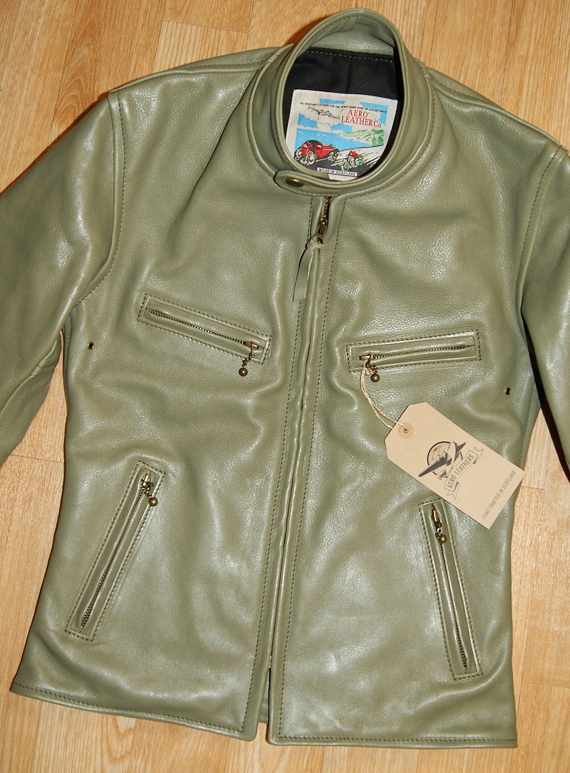 Aero Board Racer Olive Vicenza Horsehide front.jpg