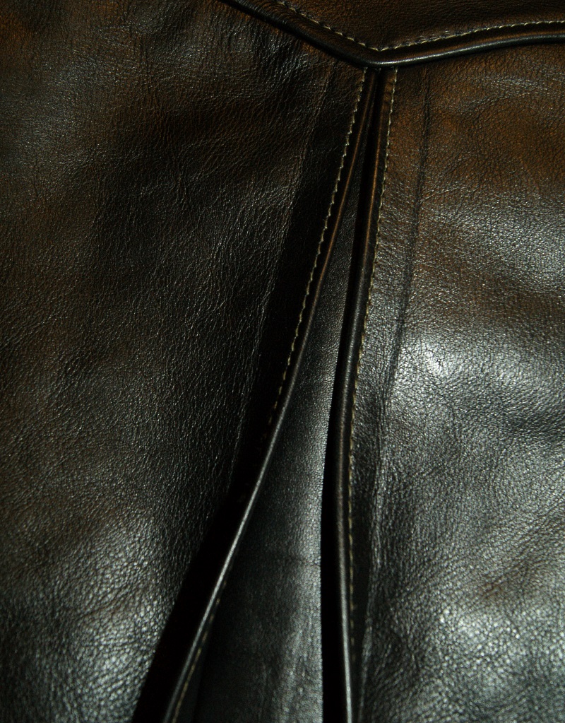 Aero Board Racer with Striped Blackened Brown Vicenza Horsehide back gusset.jpg