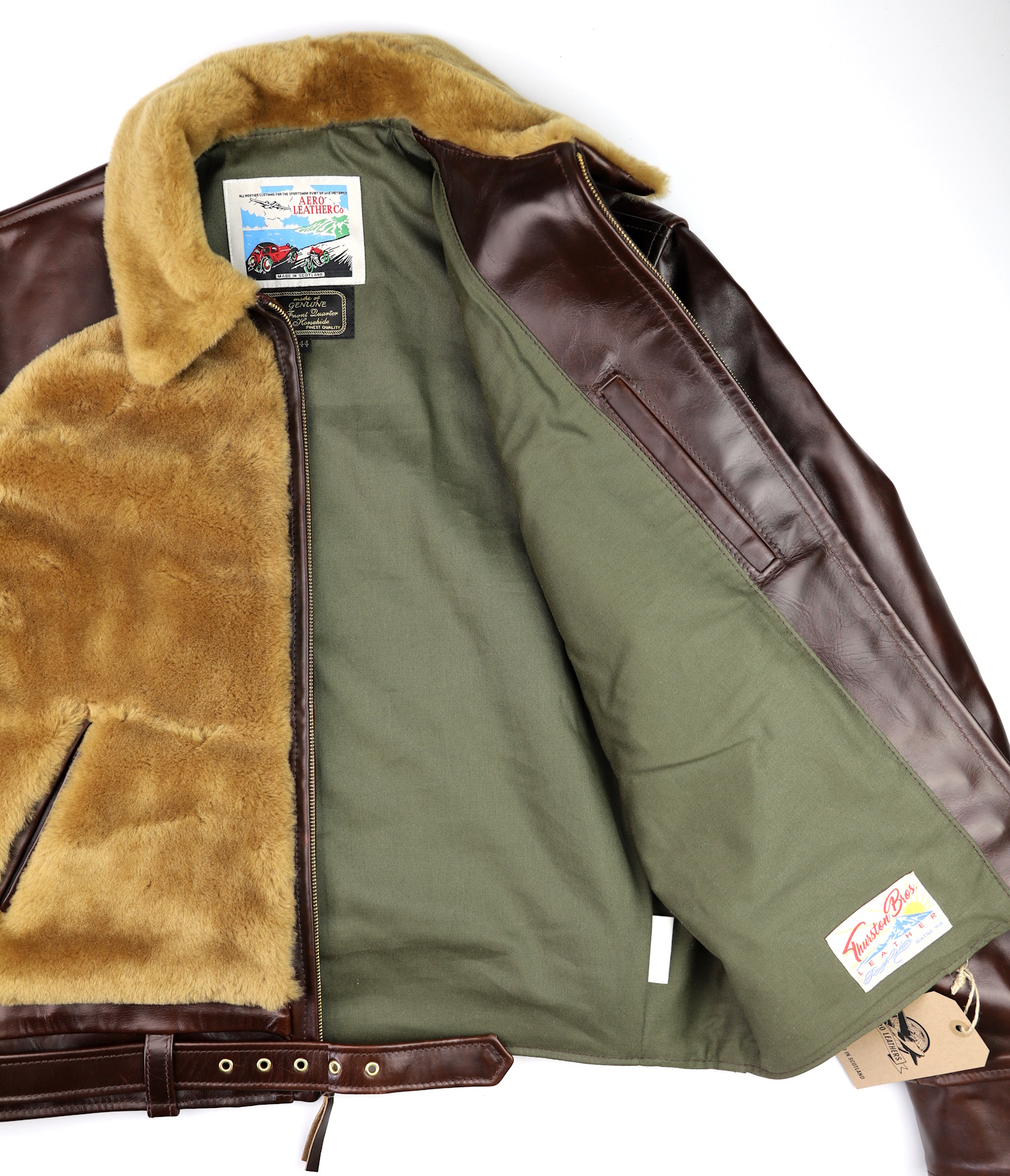 Aero Grizzly Brown CXL FQHH Golden Fur olive cotton drill lining.jpg