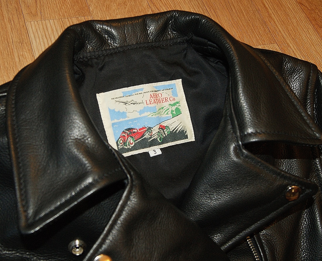 Aero Ladies Motorcycle Jacket Black Soft Steerhide tag.jpg