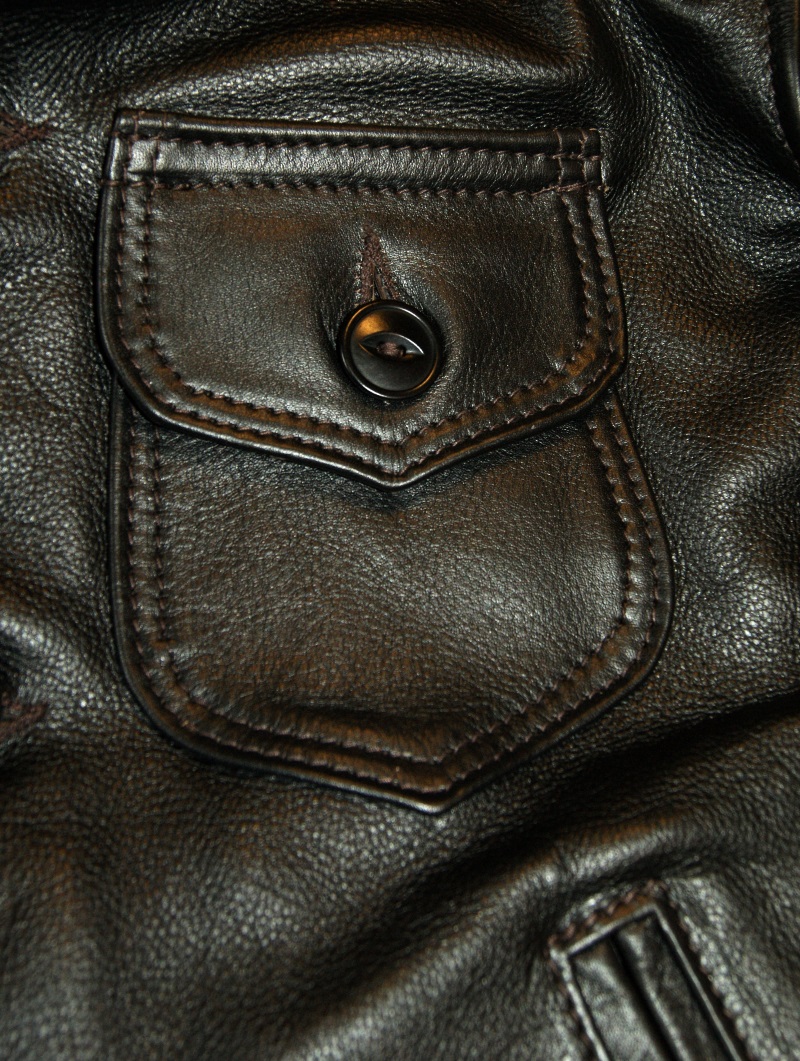 Aero Maxwell Black Vicenza Horsehide custom buttoned chest pocket.jpg