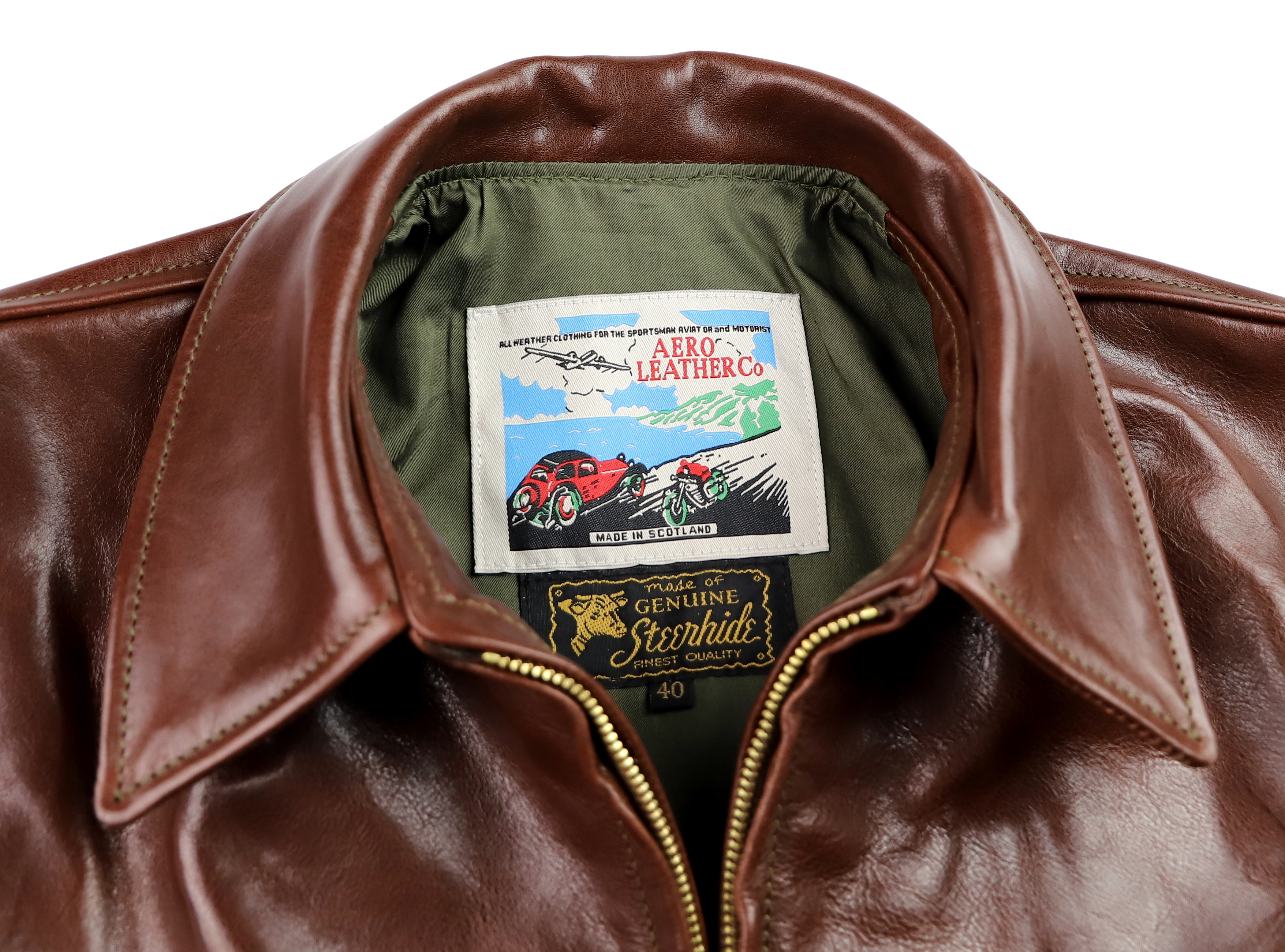 Aero Plainsman Tobacco Badalassi Cowhide tag.jpg