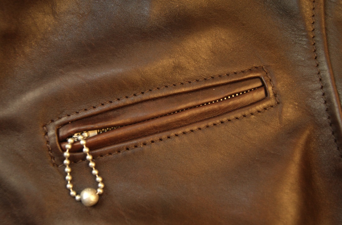 Aero Premier 1930s Half Belt Tumbled Brown FQHH LV6 chest pocket.jpg