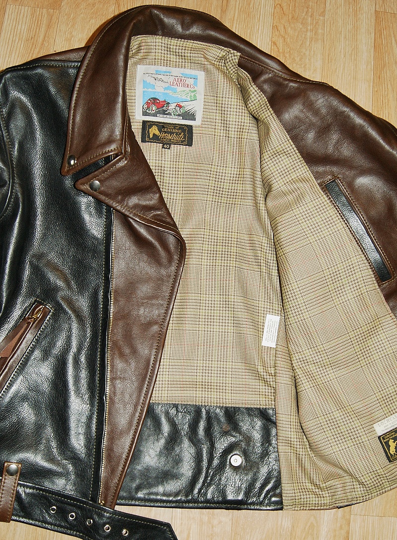 Aero Ridley D-Pocket J106 Two-Tone Vicenza Horsehide Crail Check Tweed lining smaller.jpg