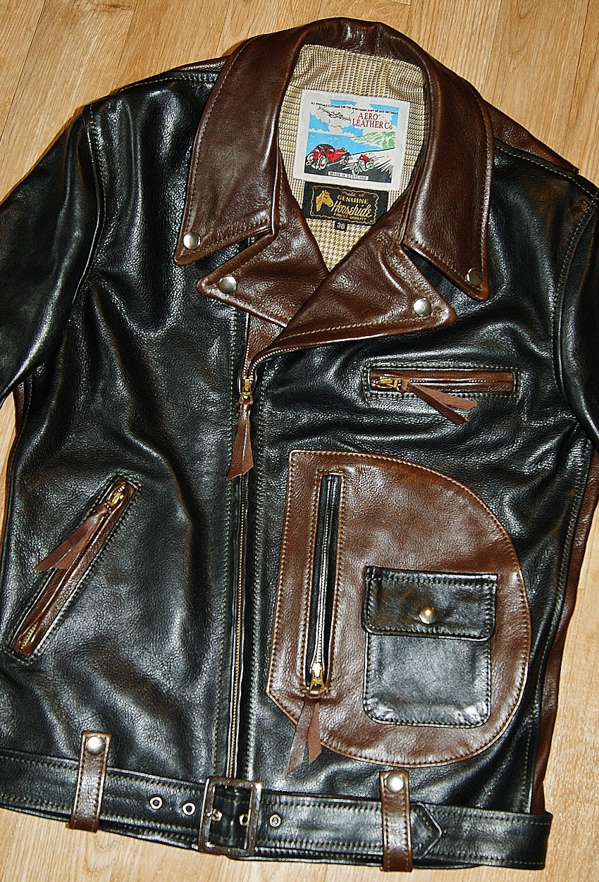 Aero Two Tone Ridley J106 Seal and Black Vicenza Horsehide Front Closed Better Version 2 smaller.jpg