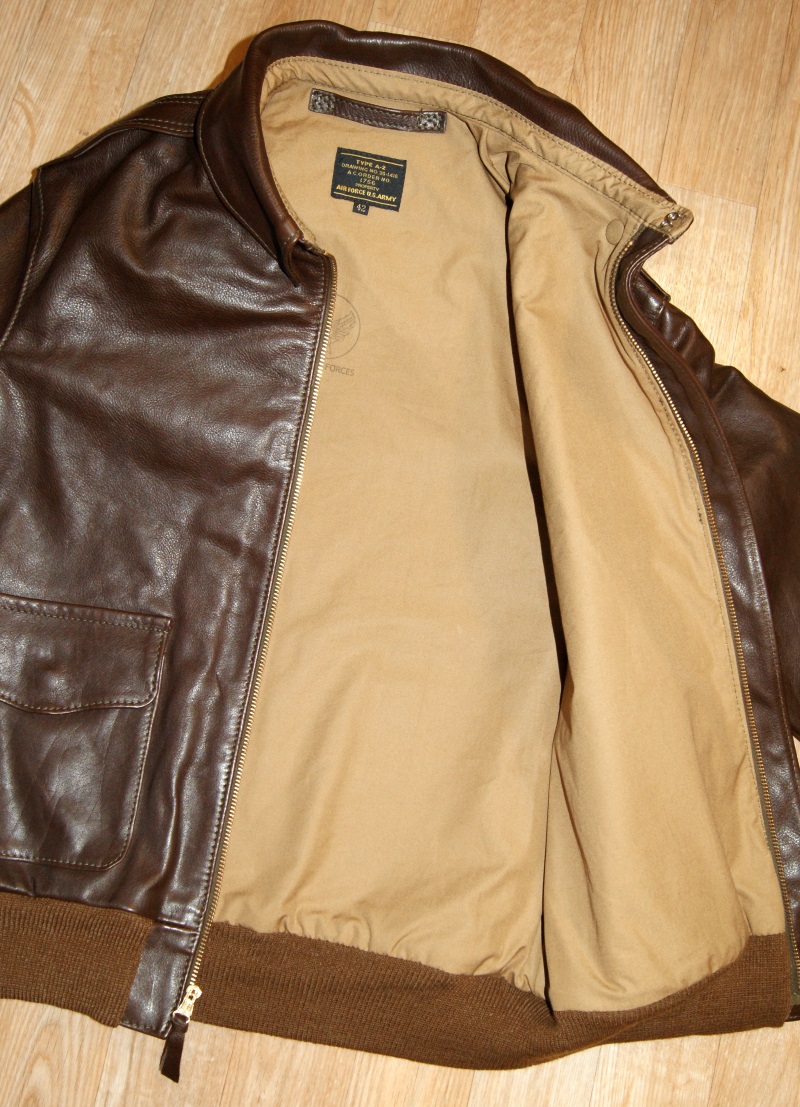Aero Unknown Maker 1756 A-2 Seal Vicenza Horsehide size 42 open.jpg
