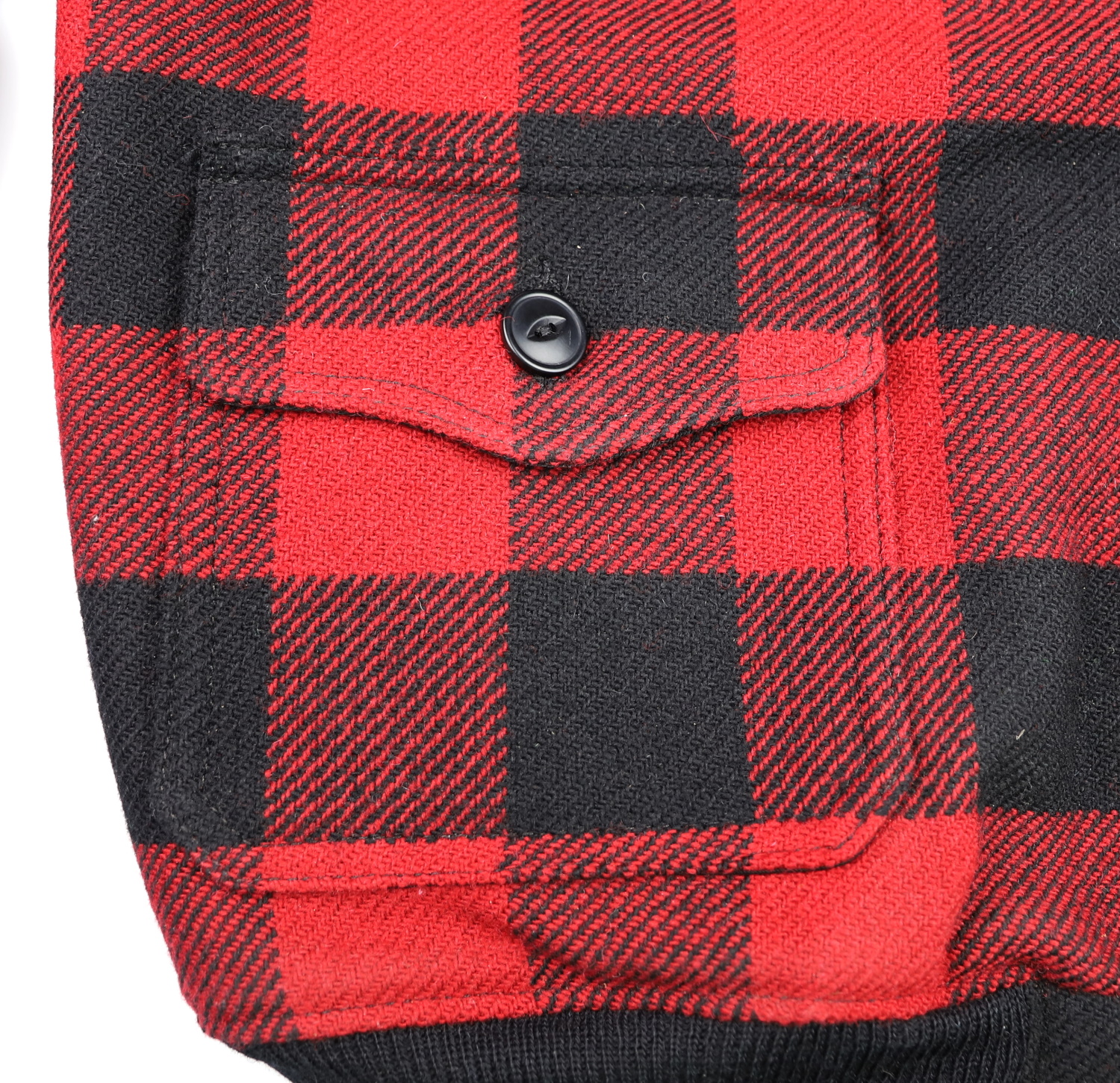 Aero Waterfront Red and Black Wool Fur collar LW8 patch pocket.jpg