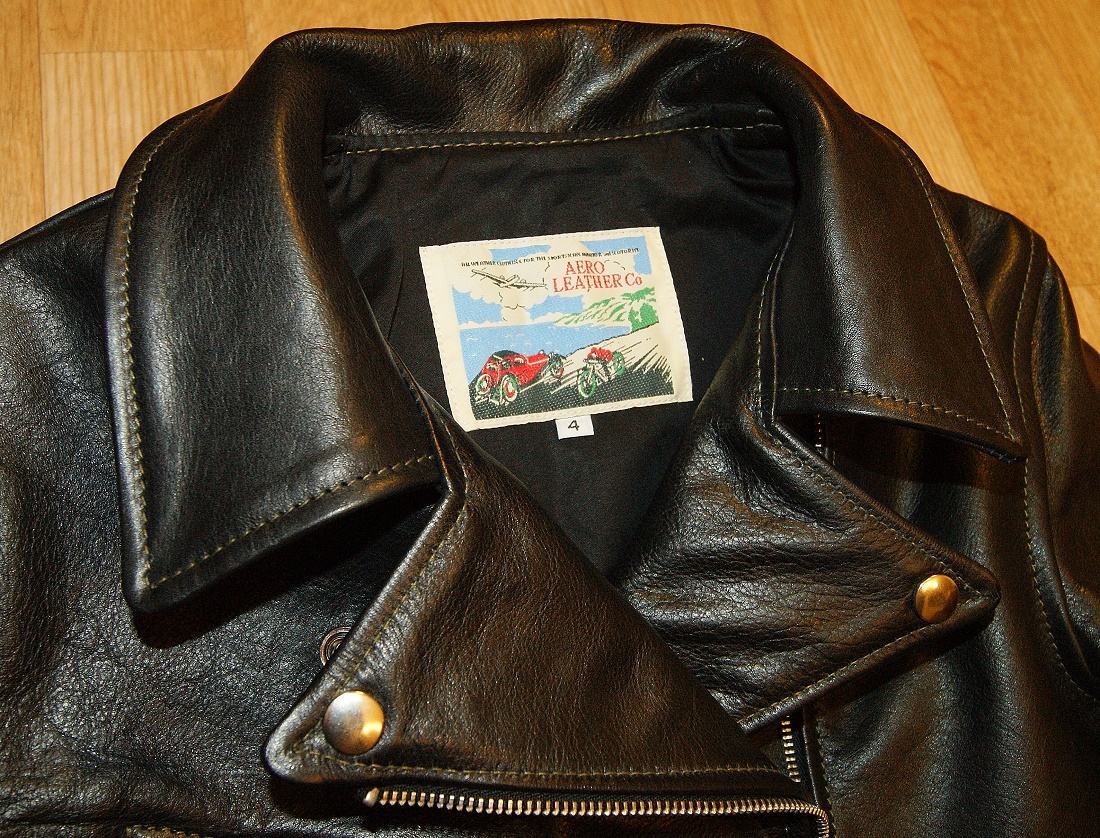 Aero Women's Motorcycle Jacket Black Vicenza Horsehide tag.jpg