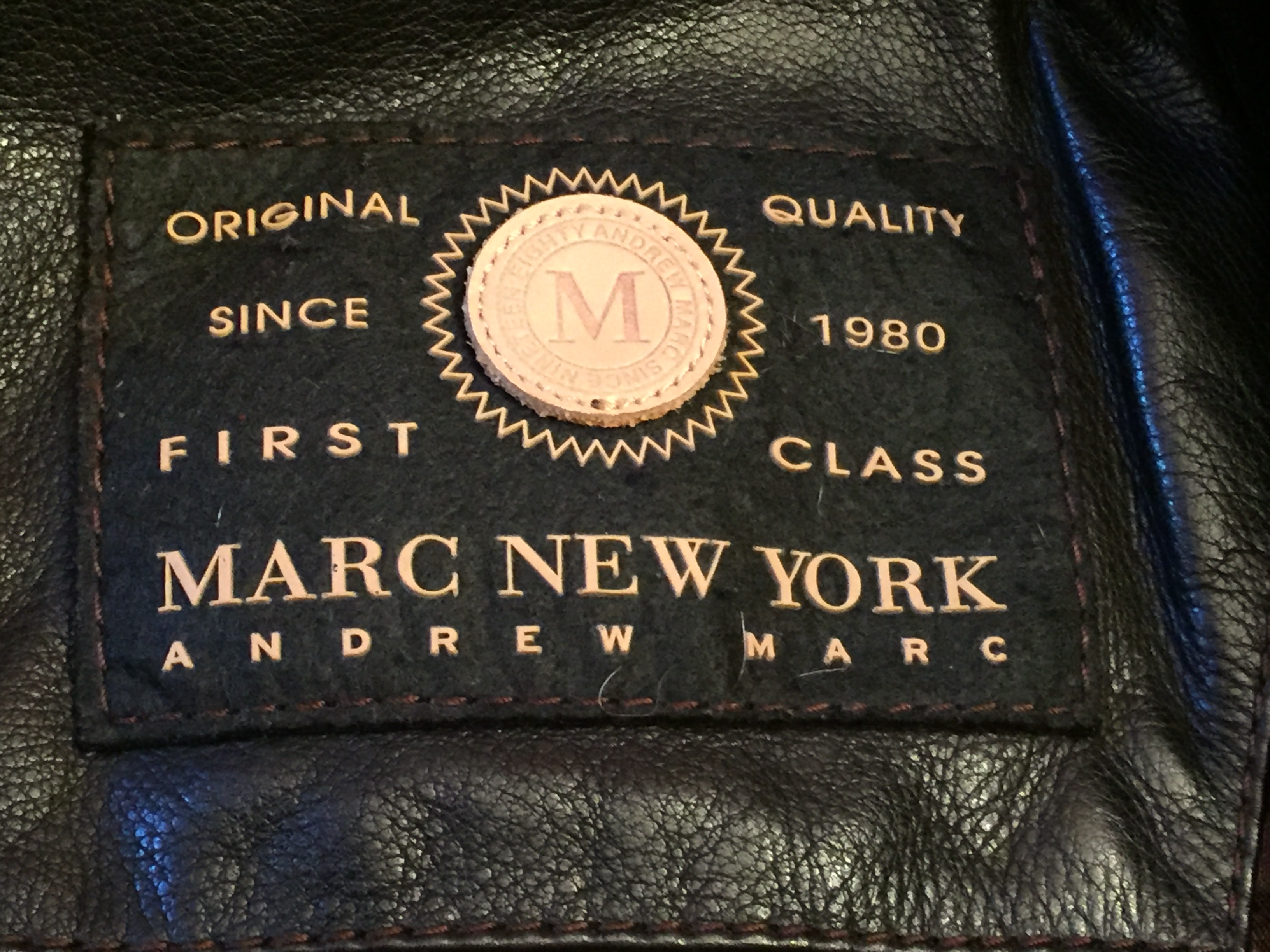First class marc clearance new york leather jacket