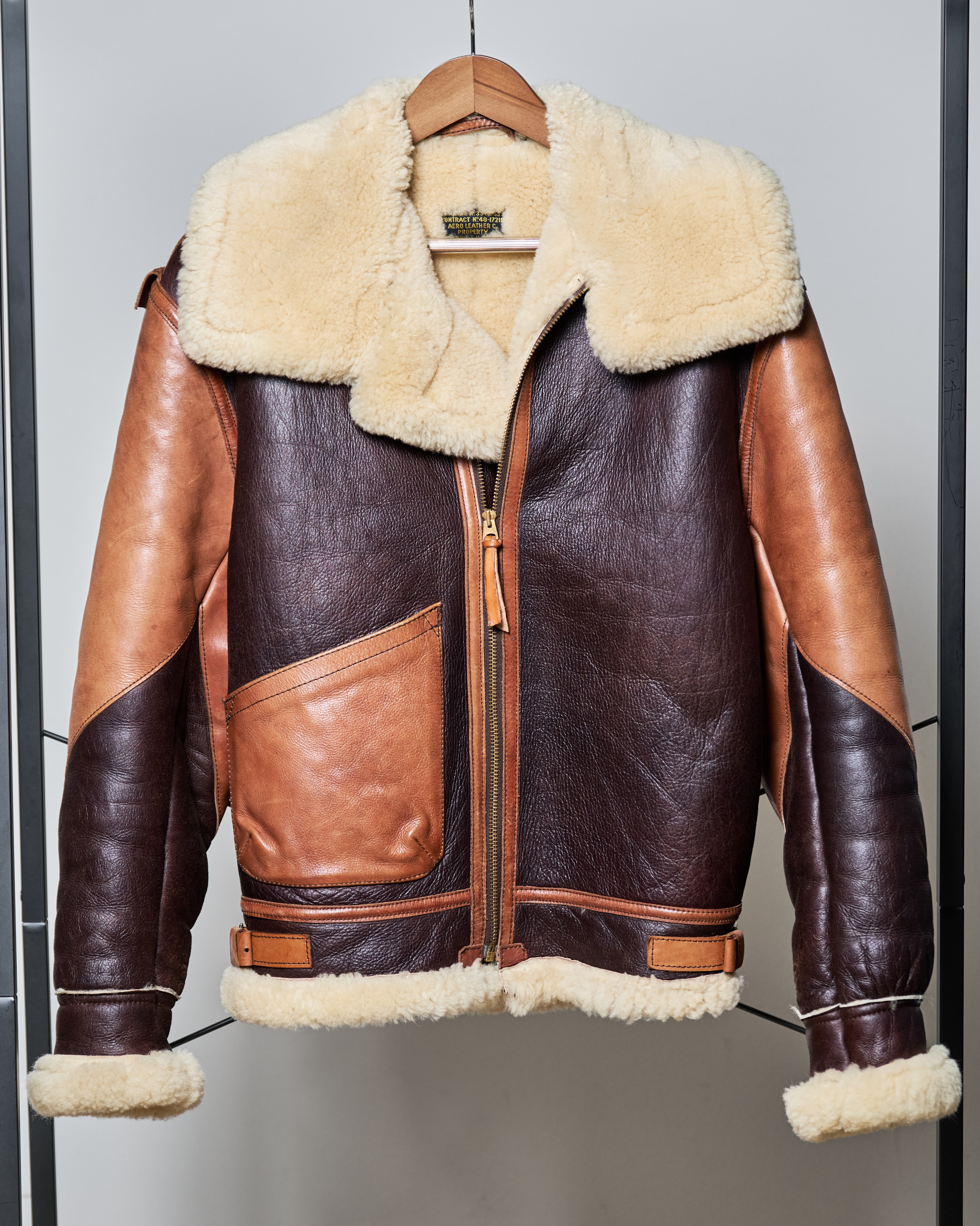 Shearling Aero Leather B3 Aero USAAF B-3 Shearling Jacket • Fit