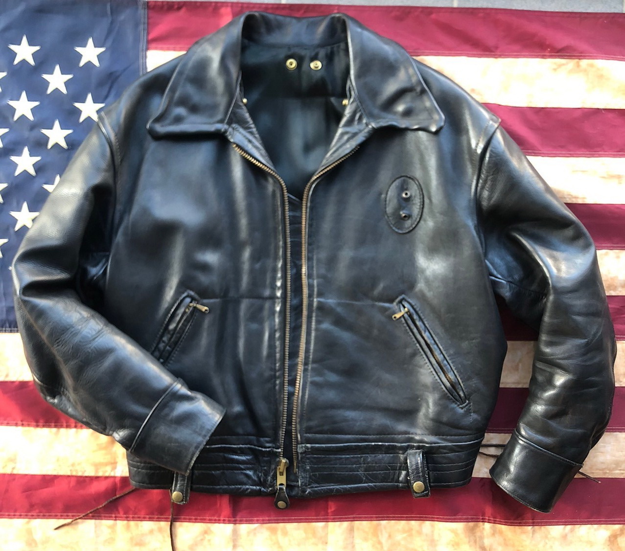 FS: 46/48 CAL Straight Zip CHP leather jacket | The Fedora Lounge