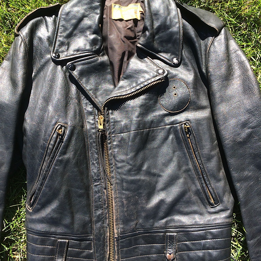 ORIGINAL CALIFORNIA SPORTWEAR CO. HORESEHIDE CHP MOTORCYCLE JACKET