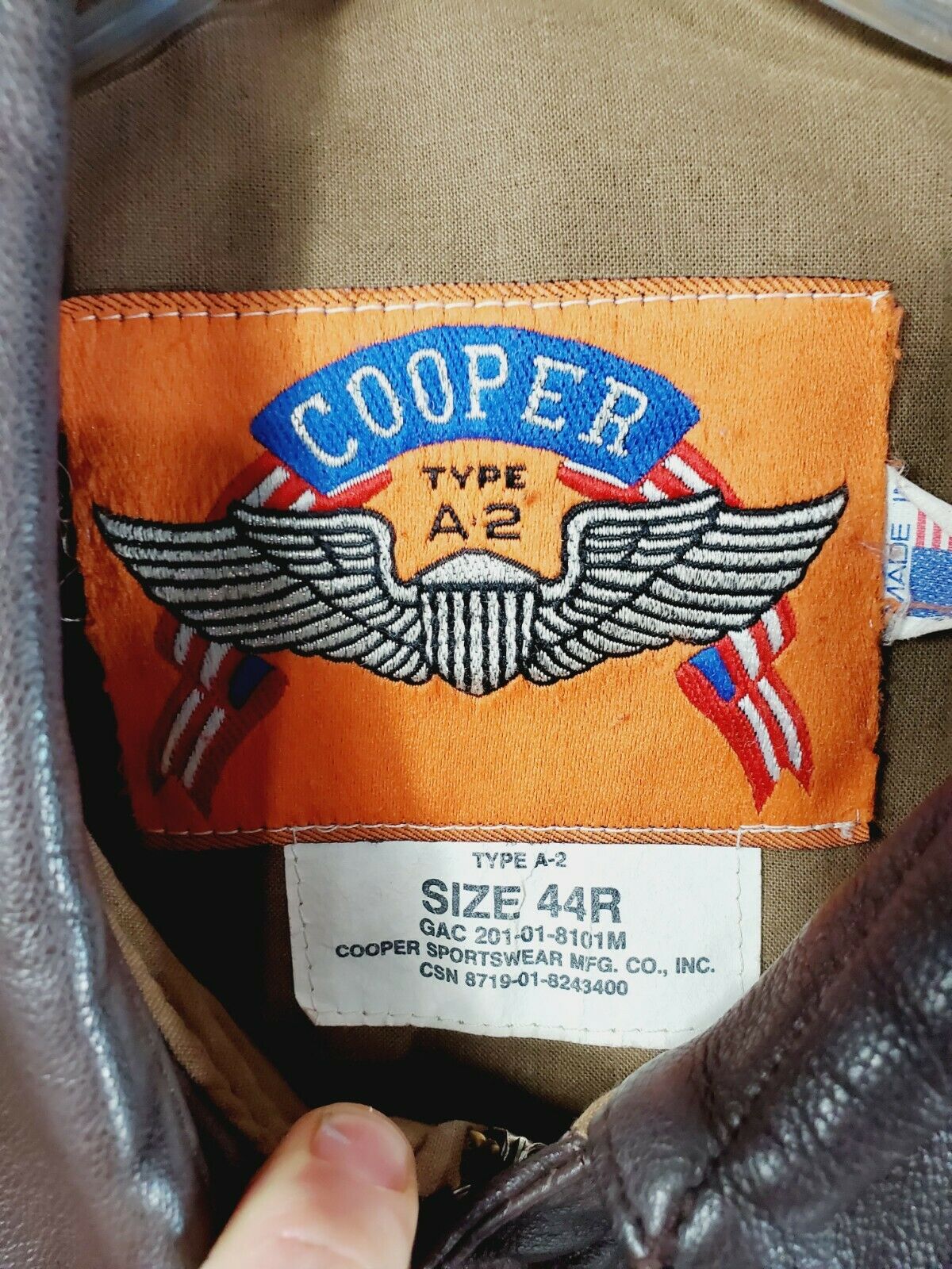 USAF-issue Saddlery A-2 vs Cooper orange-tag A-2 | The Fedora Lounge