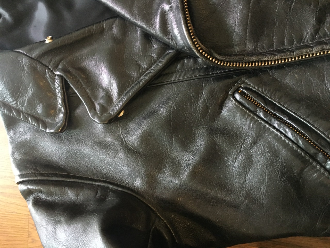 FS: 1960s Cal-Leather CHP Leather Jacket Black Size 44 (Rare ...
