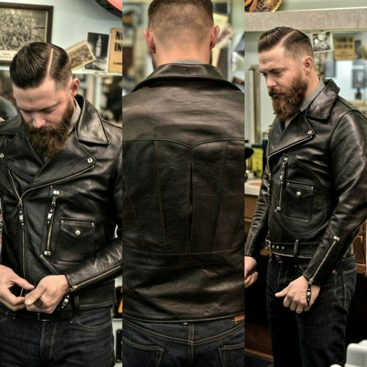 D-Pocket Jacket - Horsehide Leather - AVI LEATHER